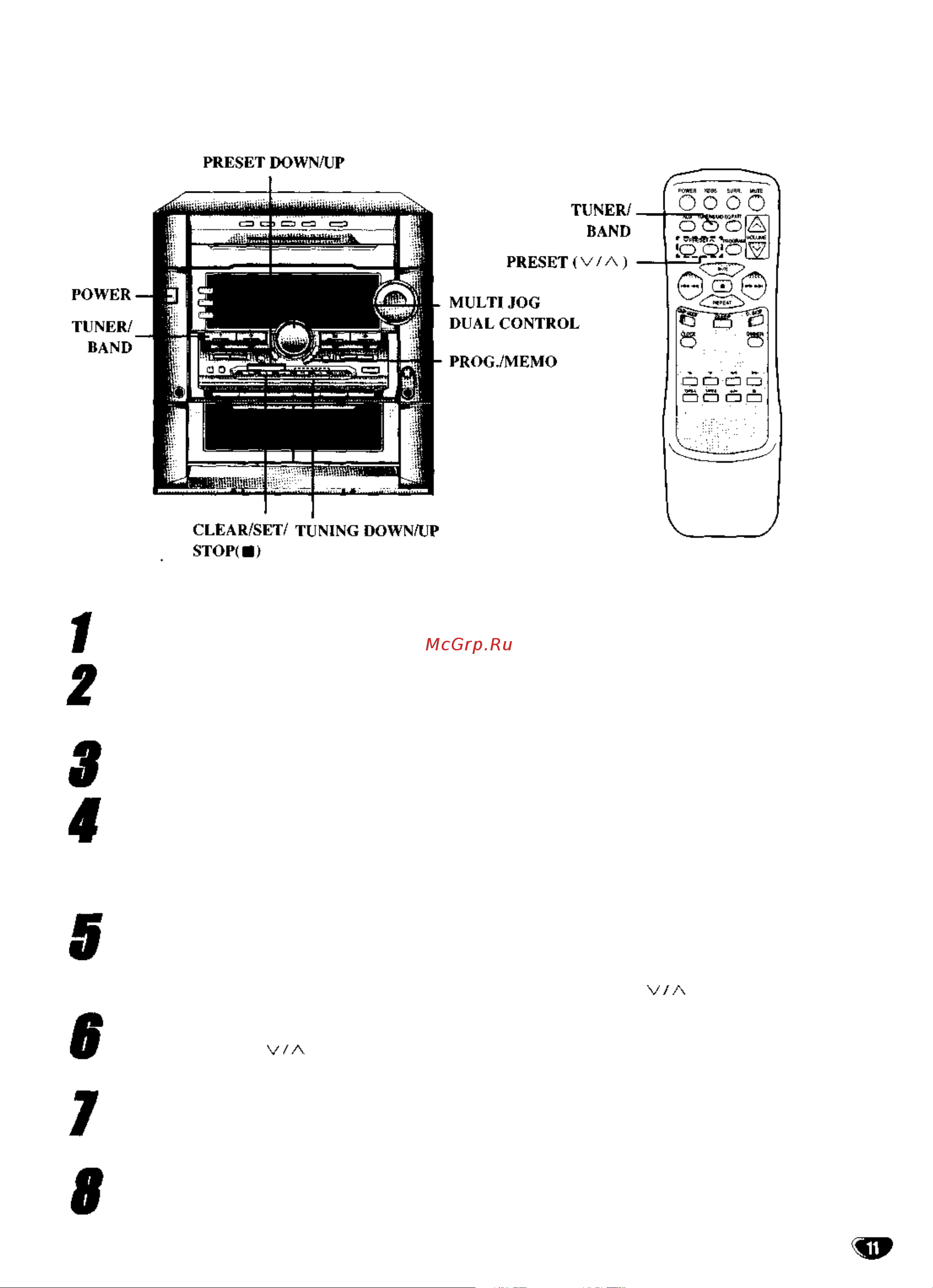 LG FFH-8970AX [11/19] Нажмите кнопку power и включите центр