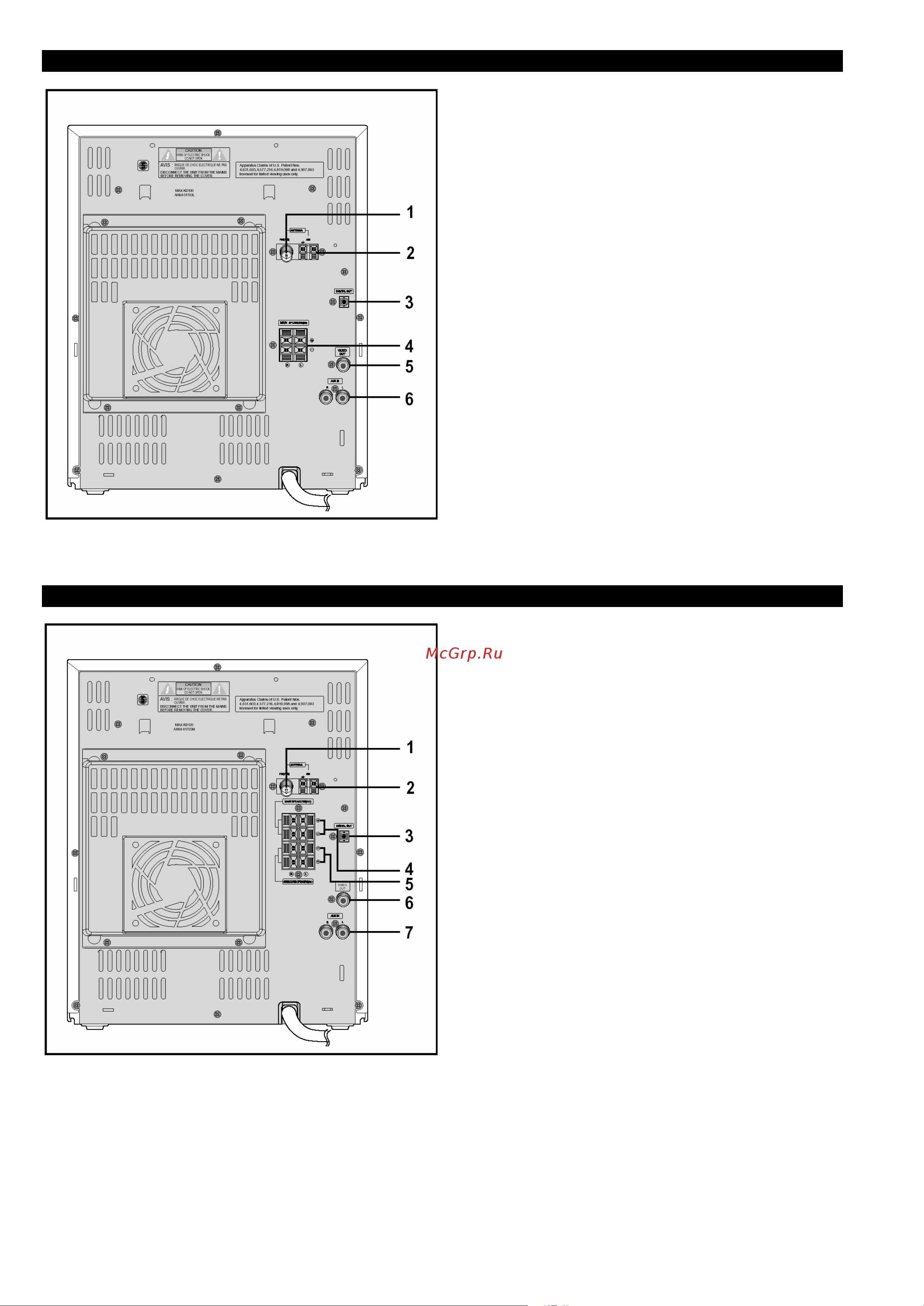 Samsung MAX-KDZ120 [6/36] Вид задней панели