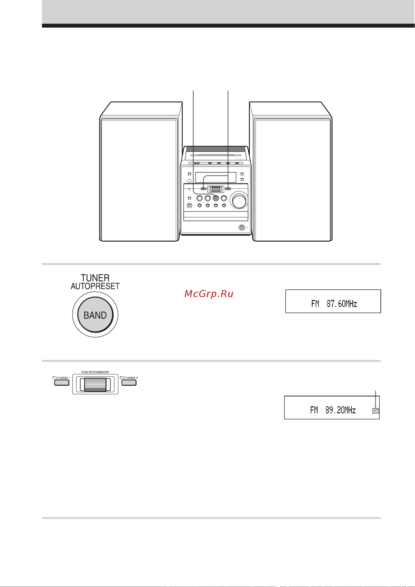 Sony CMT-A70 [10/96] Počúvanie rádia