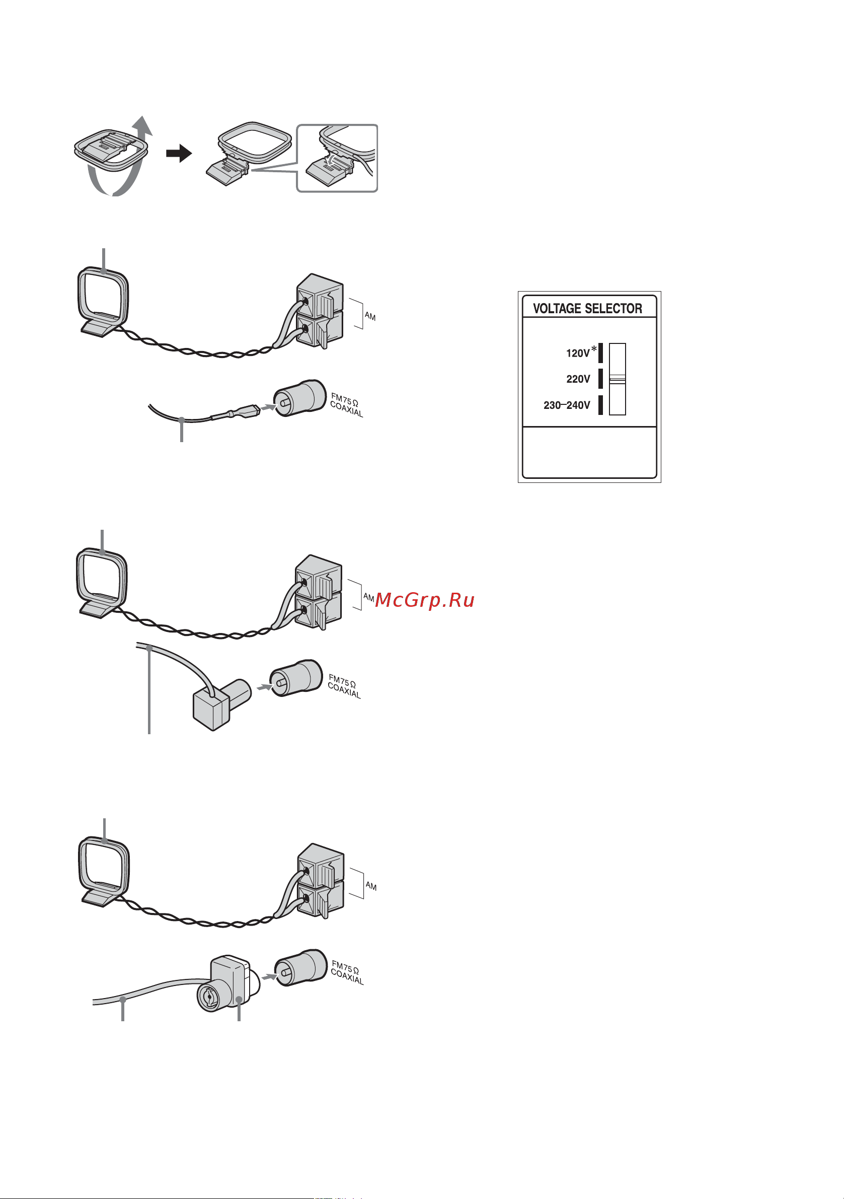 Sony MHC-RG222 [8/56] На дисплее появится демонстрация если вы нажмете кнопку 1 система включится и демонстрация автоматически завершится если штепсельная вилка не соответствует сетевой розетке отсоедините прилагаемый адаптер штепсельной вилки только для моделей оснащенных адаптером