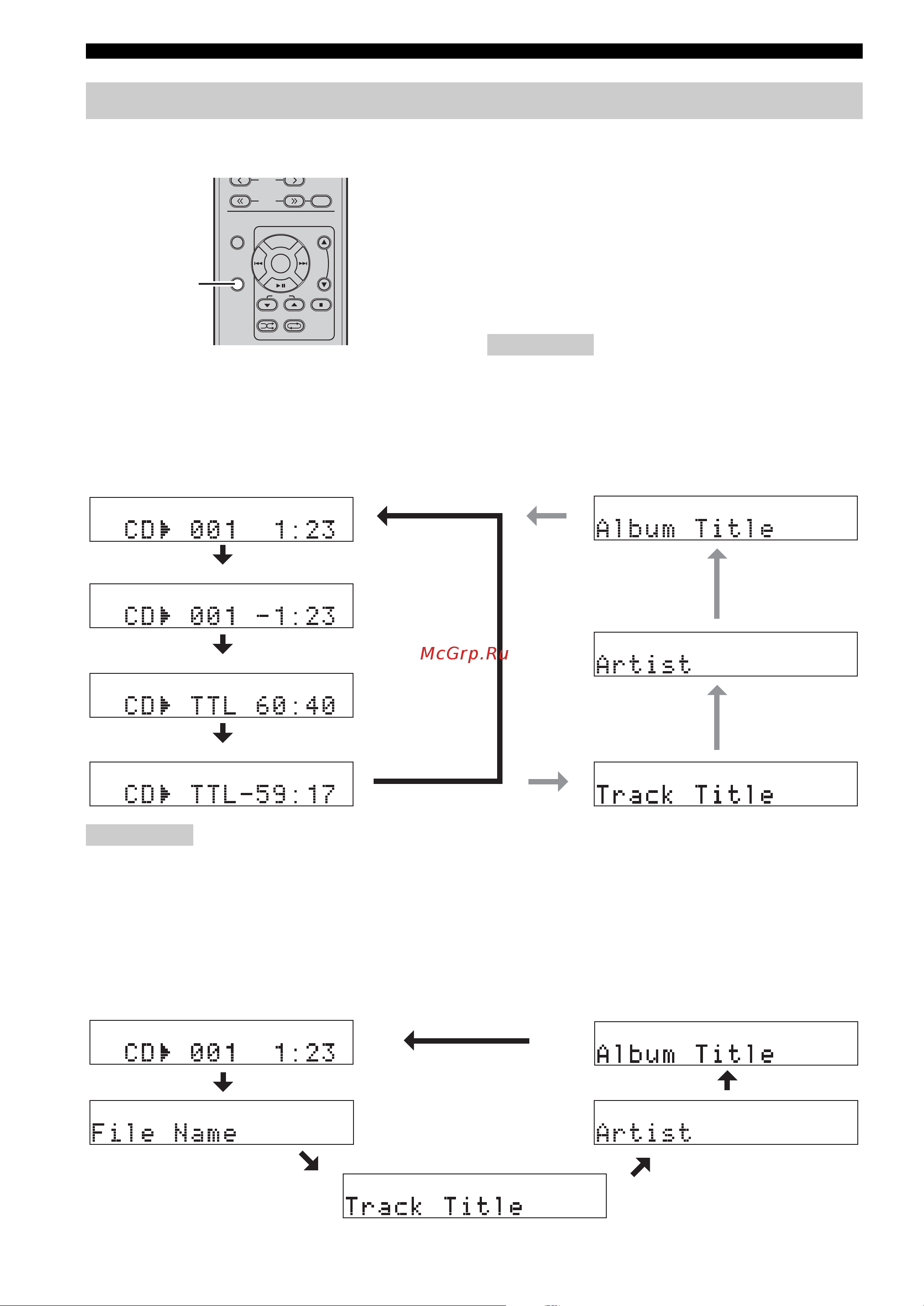 Yamaha CRX330 [18/34] Информация воспроизведения для аудио cd дисков