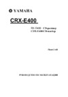 Yamaha PianoCraft E400 (CRX-E400) Руководство по эксплуатации