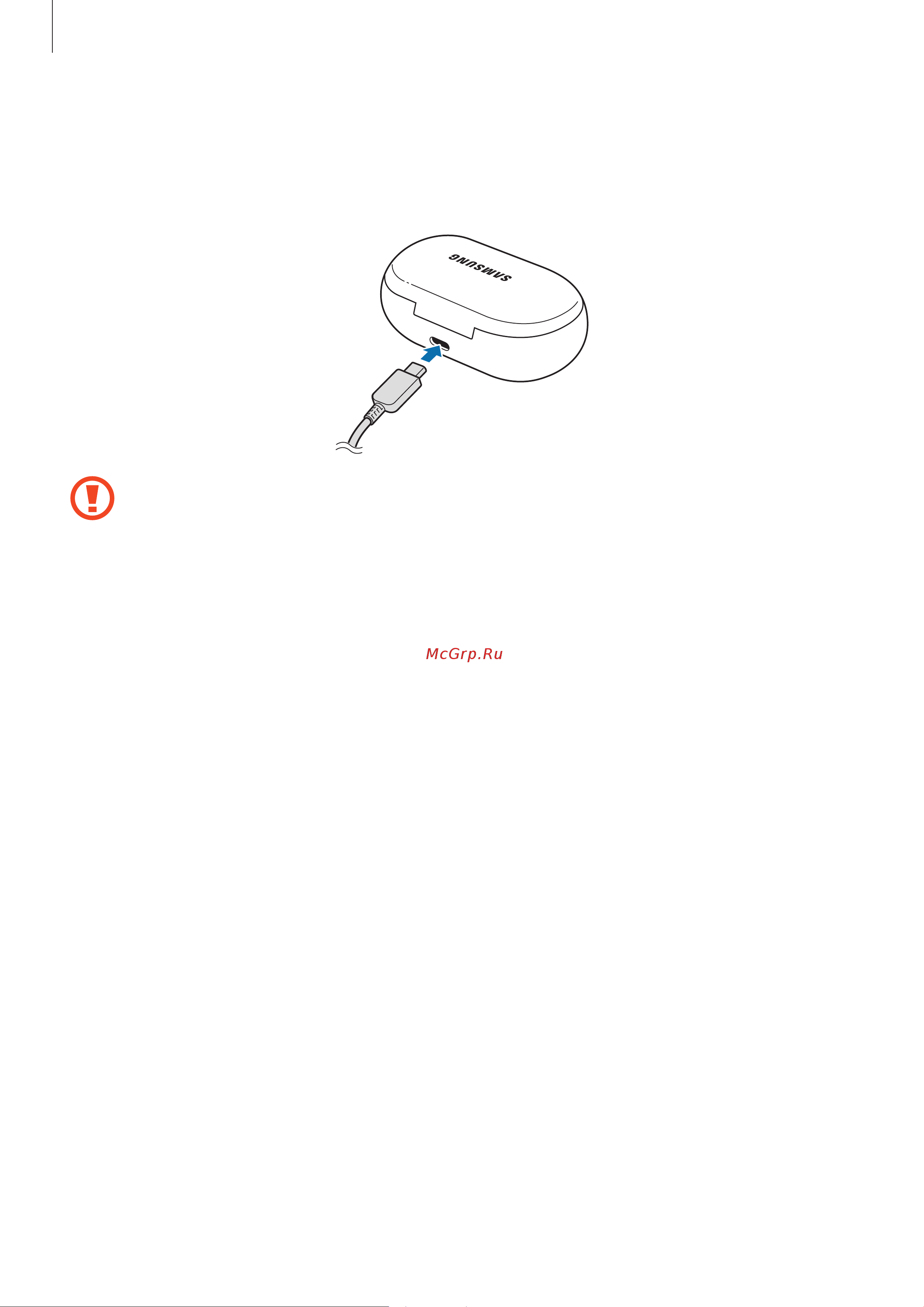 Samsung SM-R175 Galaxy Buds+ [12/47] Советы и меры предосторожности для зарядки аккумулятора