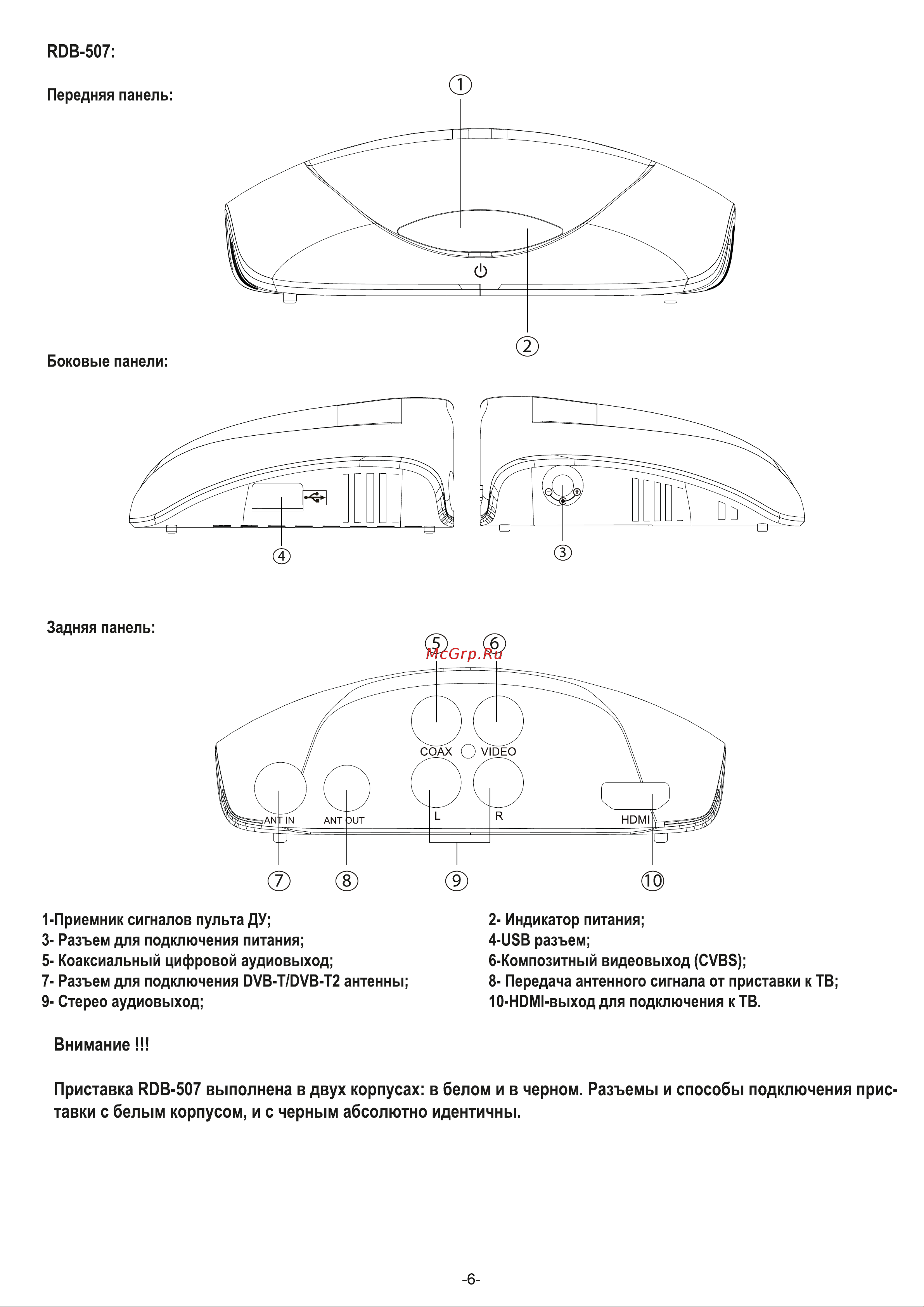 Rolsen RDB-506 Руководство по эксплуатации онлайн [6/27] 697786