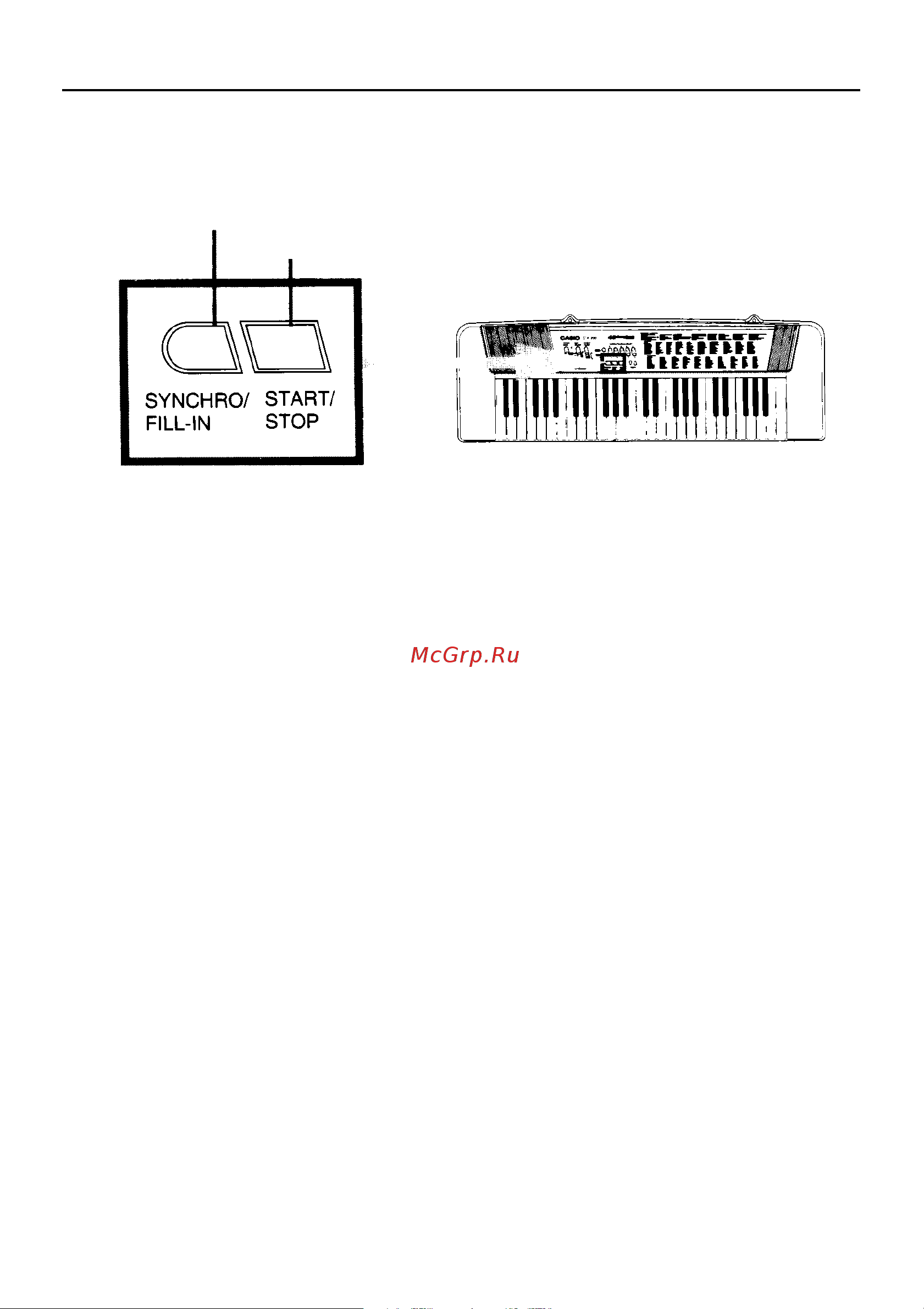 Casio CTK-200 [15/20] Использование синхронного старта