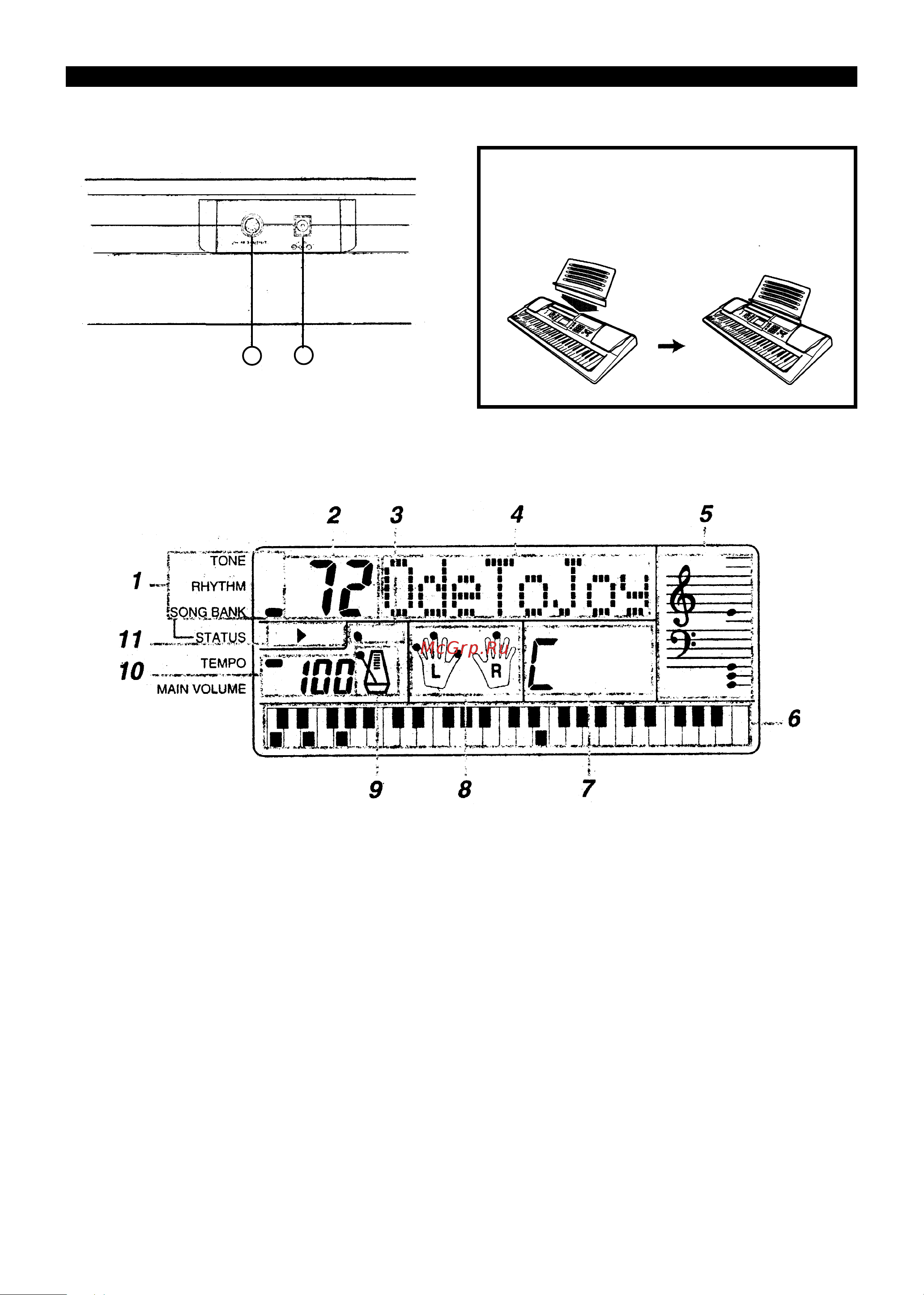 Casio CTK-431 [7/32] Дисплей