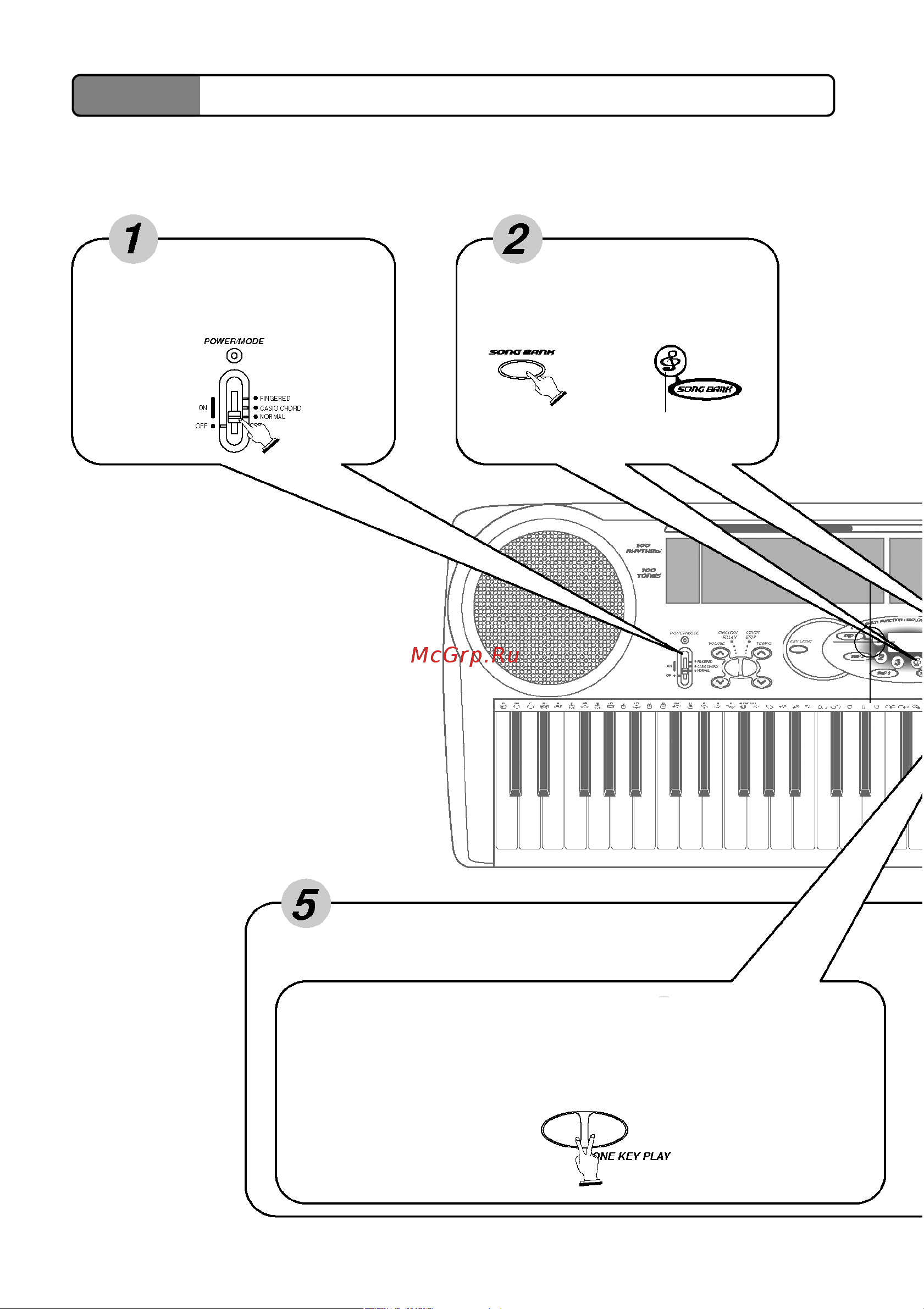 Casio LK-35 [12/50] Краткий обзор работы с банком песен
