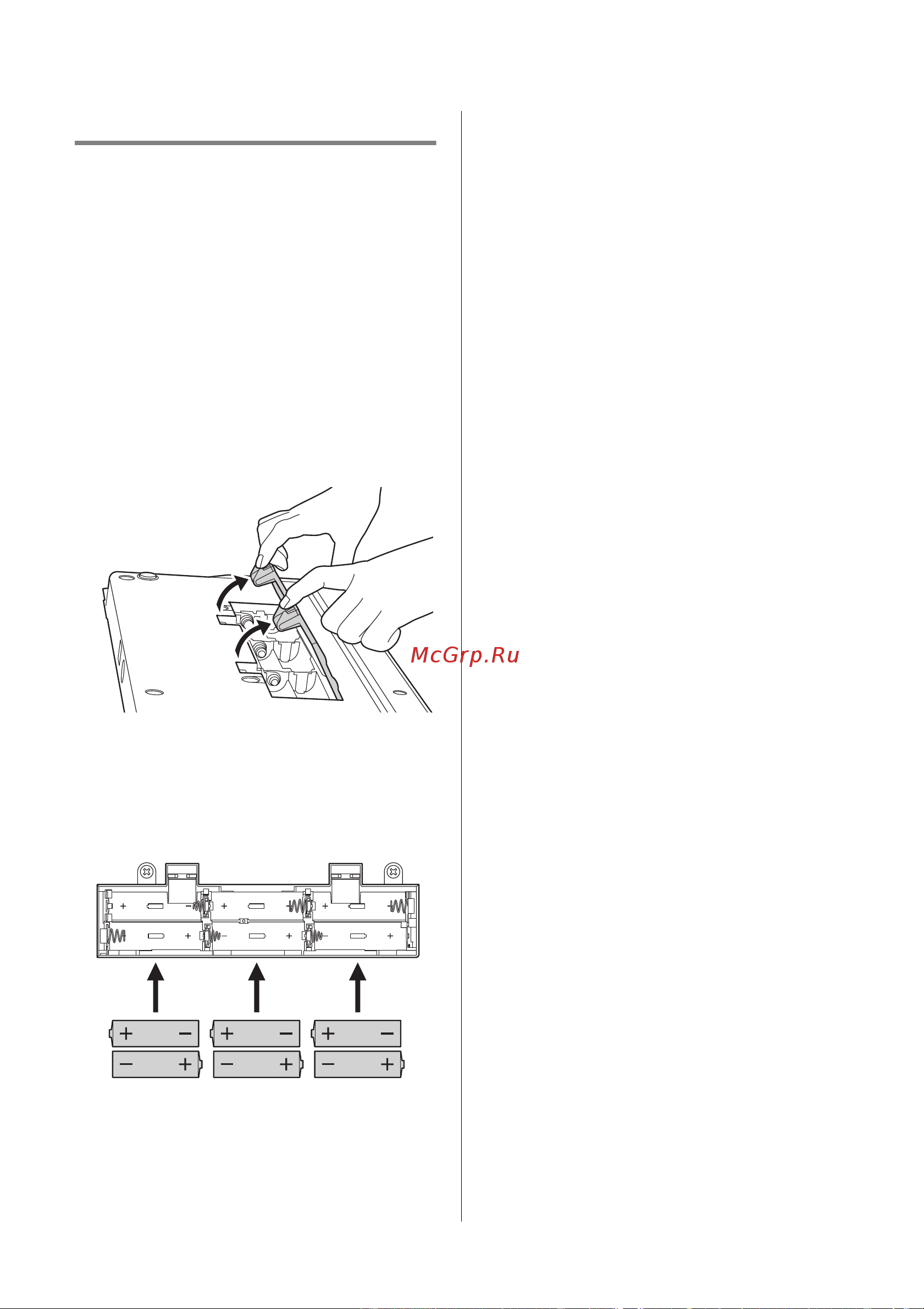 Yamaha reface CP [11/56] Работа от батарей