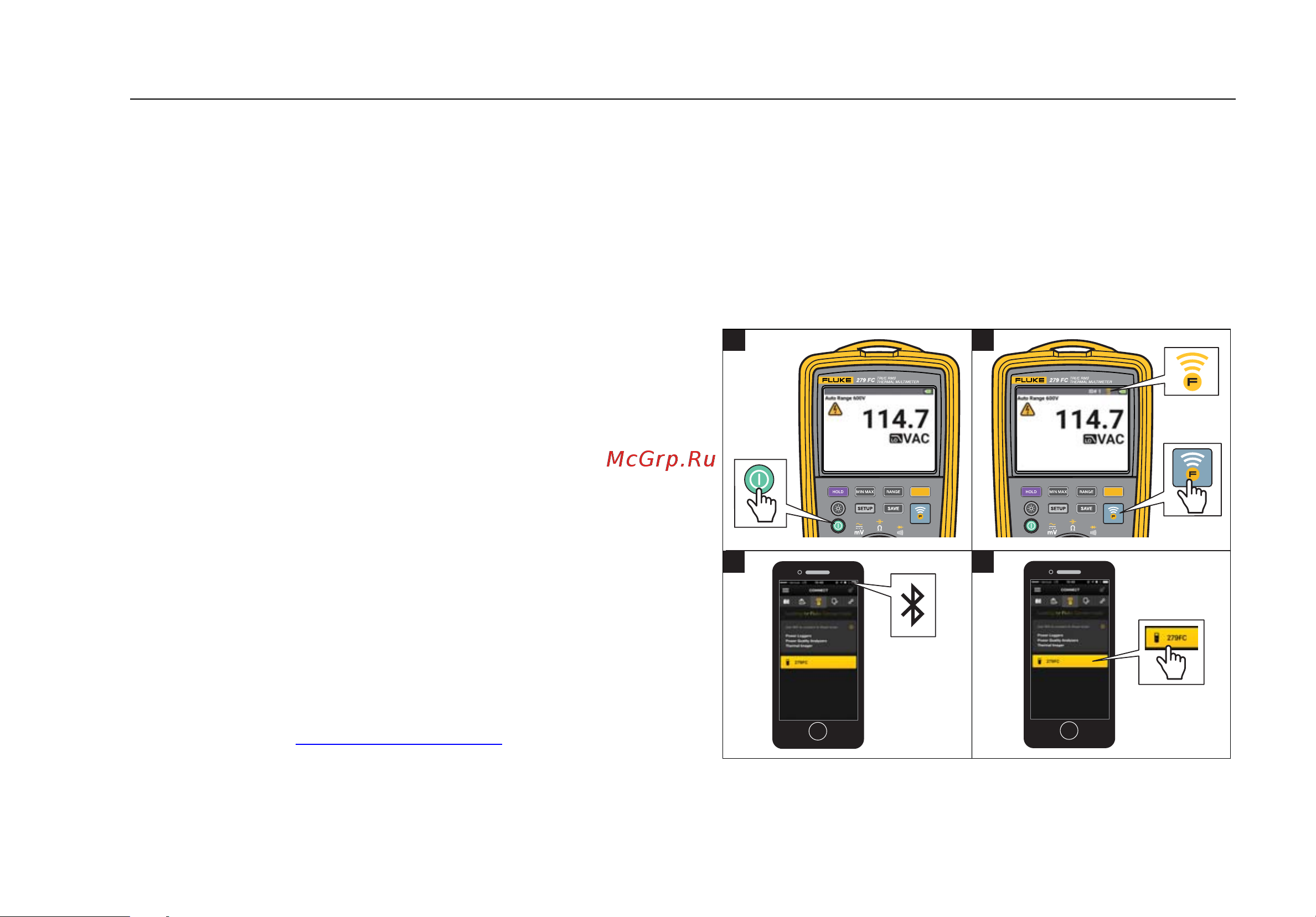 Fluke 279FC [15/54] Беспроводная система fluke connect