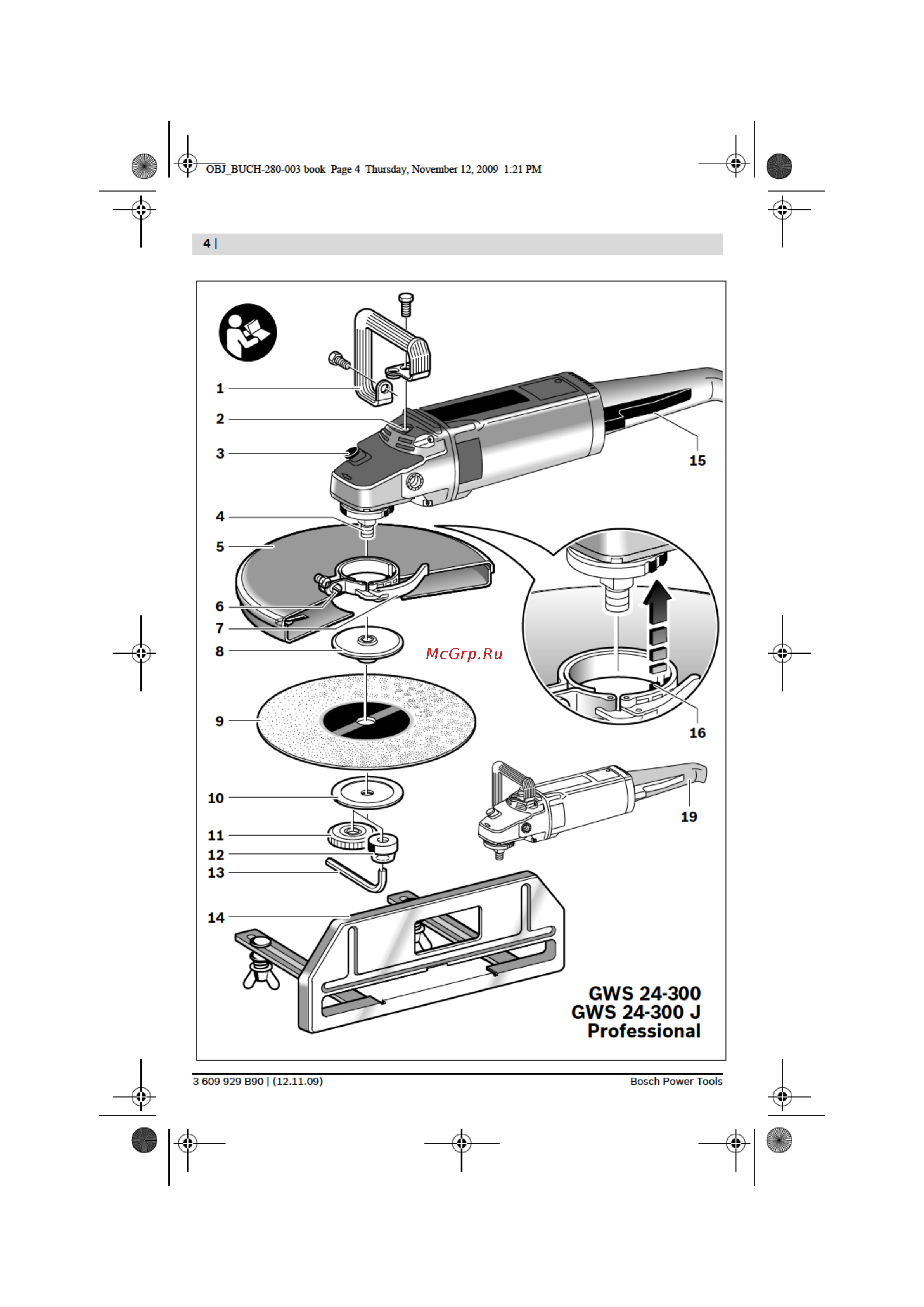Bosch GWS 24 300 IS Руководство по эксплуатации онлайн [2/30] 698430