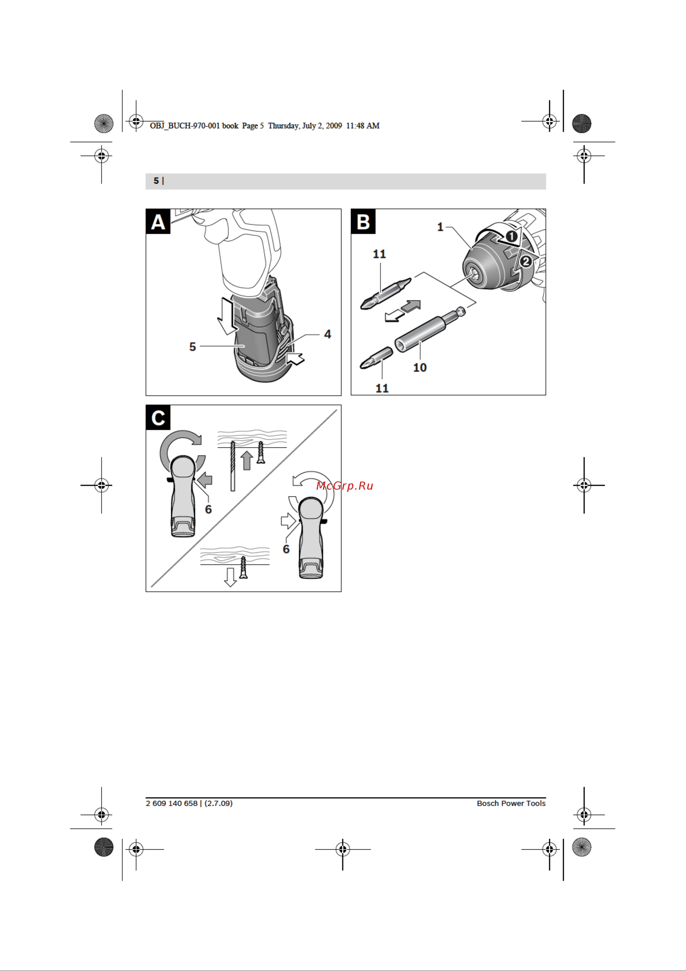 Bosch GSR 10  8 2 LI 2 0Ah x2 Руководство по эксплуатации онлайн [5/24] 698488