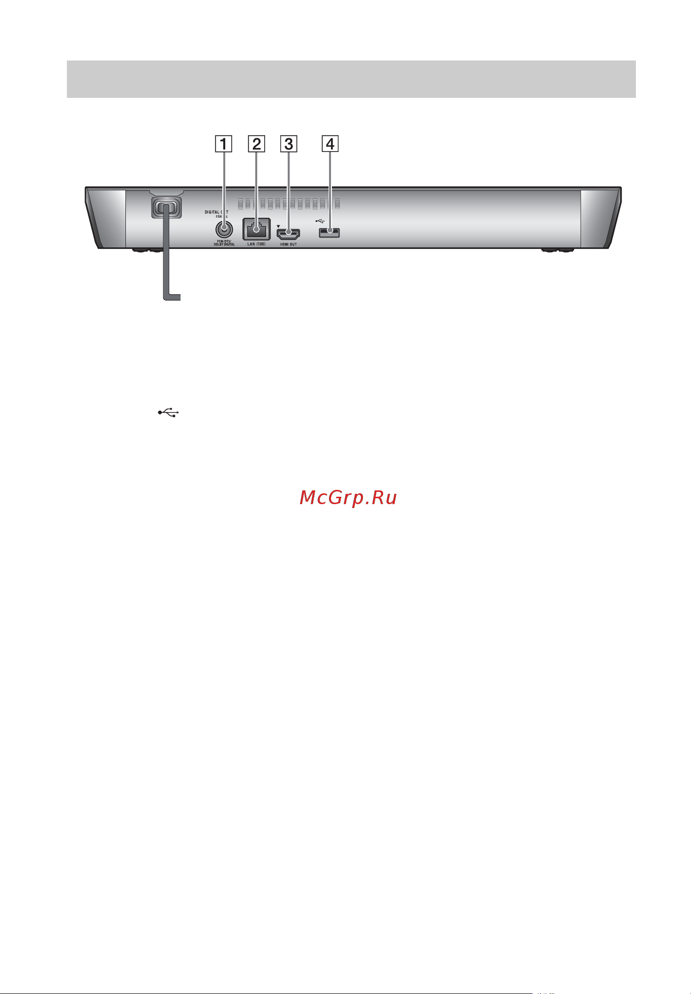 Sony BDP-S6200 [10/46] Задняя панель