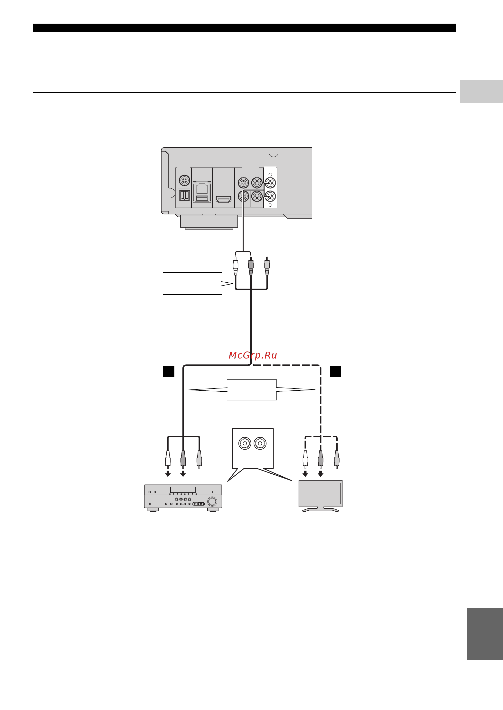 Yamaha BD-S671 [61/100] Connecting to the audio jacks