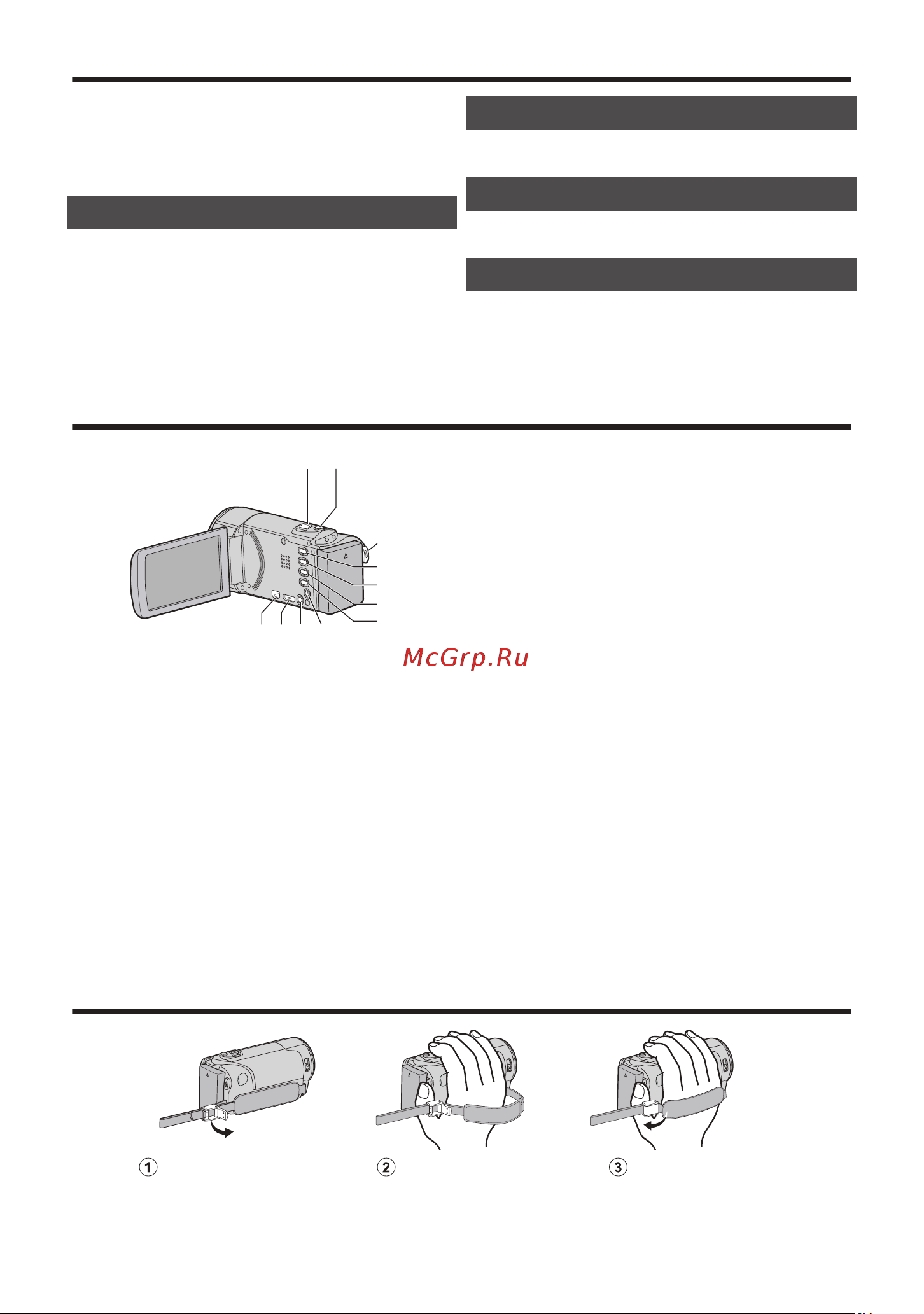 JVC GZ-E110 [4/84] Names of parts and functions