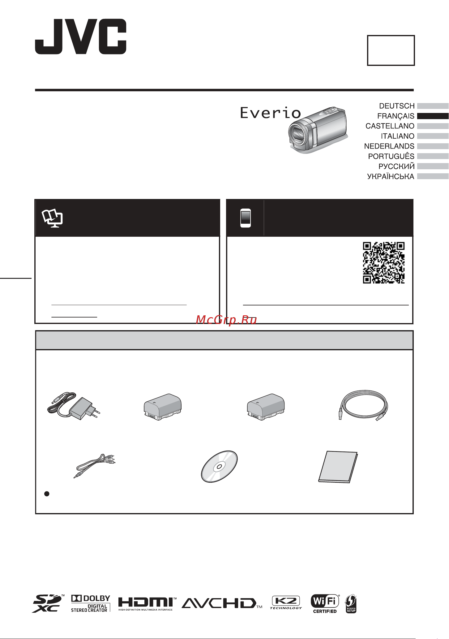 JVC GZ-E300 Everio [13/100] Chers clients et chères clientes merci d avoir acheté ce produit jvc avant toute utilisation veuillez lire les précautions de sécurité et les mises en garde sur p 2 et p 10 pour pouvoir utiliser le produit en toute sécurité
