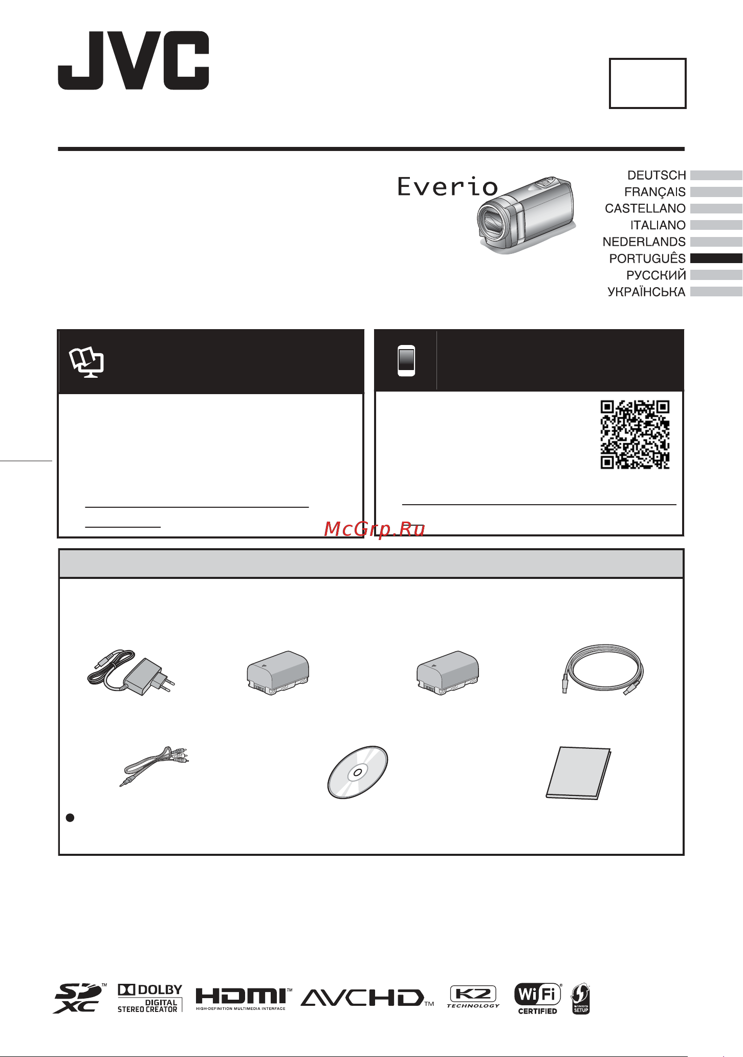 JVC GZ-E309 Everio [61/100] Estimados clientes obrigado por ter adquirido este produto jvc antes de o utilizar por favor leia as precauções de segurança na p 2 e na p 10 para garantir uma utilização segura deste produto