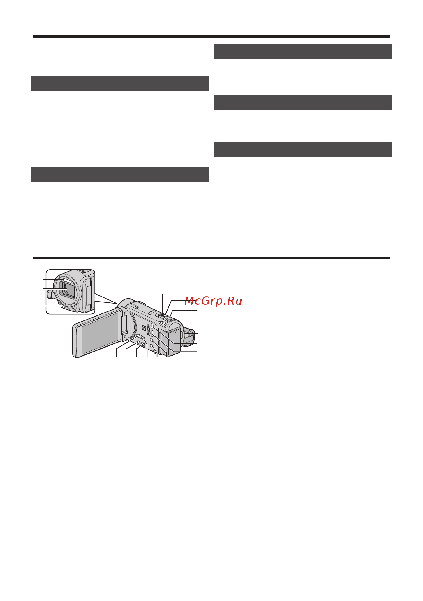 JVC GZ-GX3 [4/80] Names of parts and functions