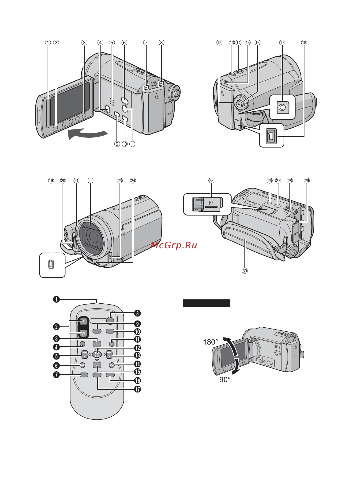JVC GZ-MG730 [10/88] Указатель