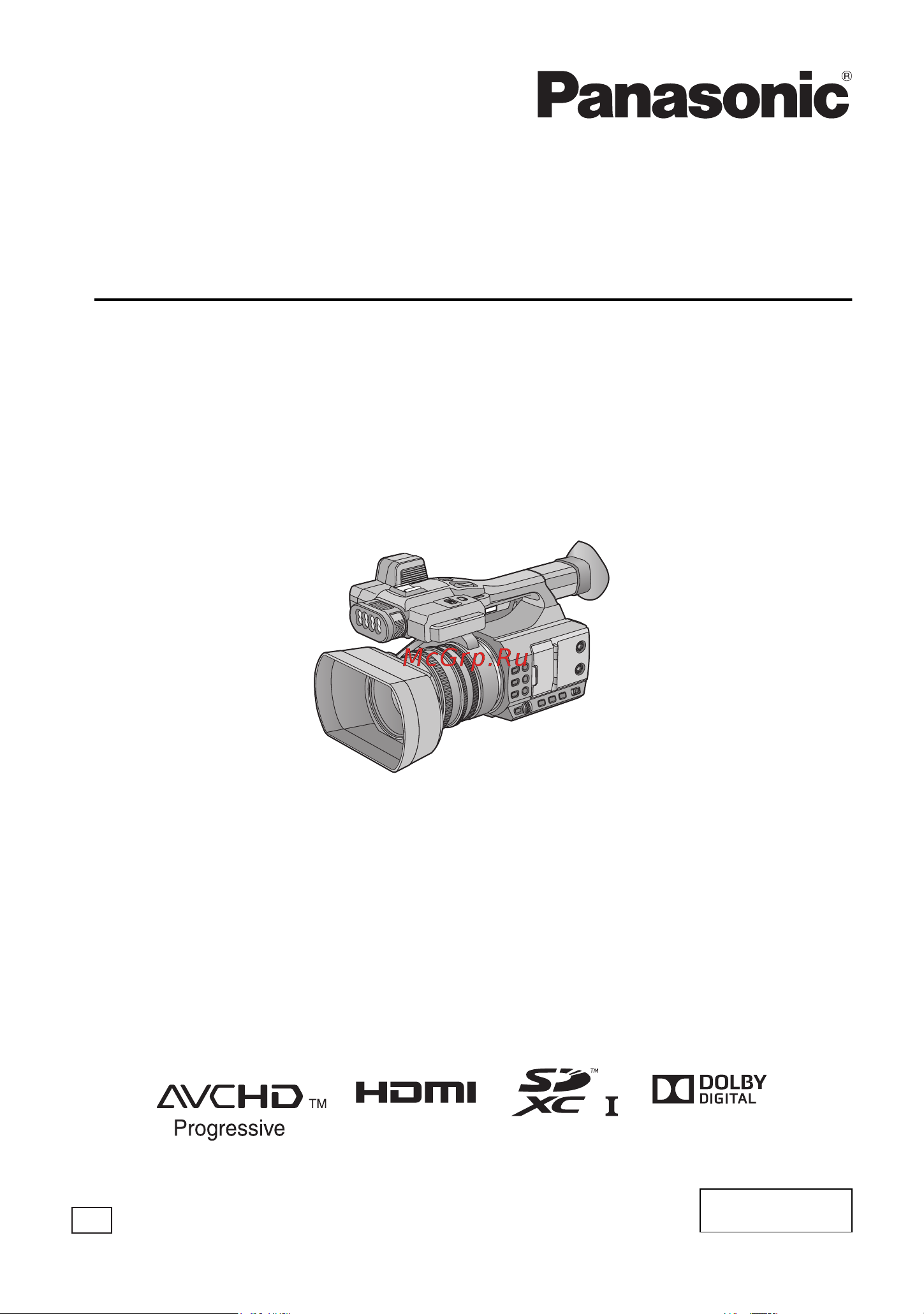 Panasonic AG-AC30 Руководство по эксплуатации онлайн