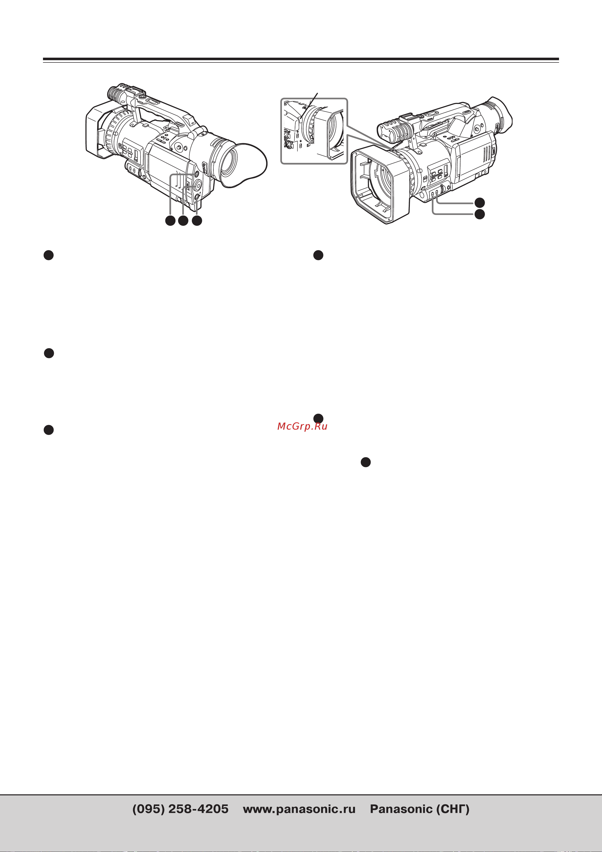 Panasonic AG-DVX100E [10/68] Компоненты и их функции