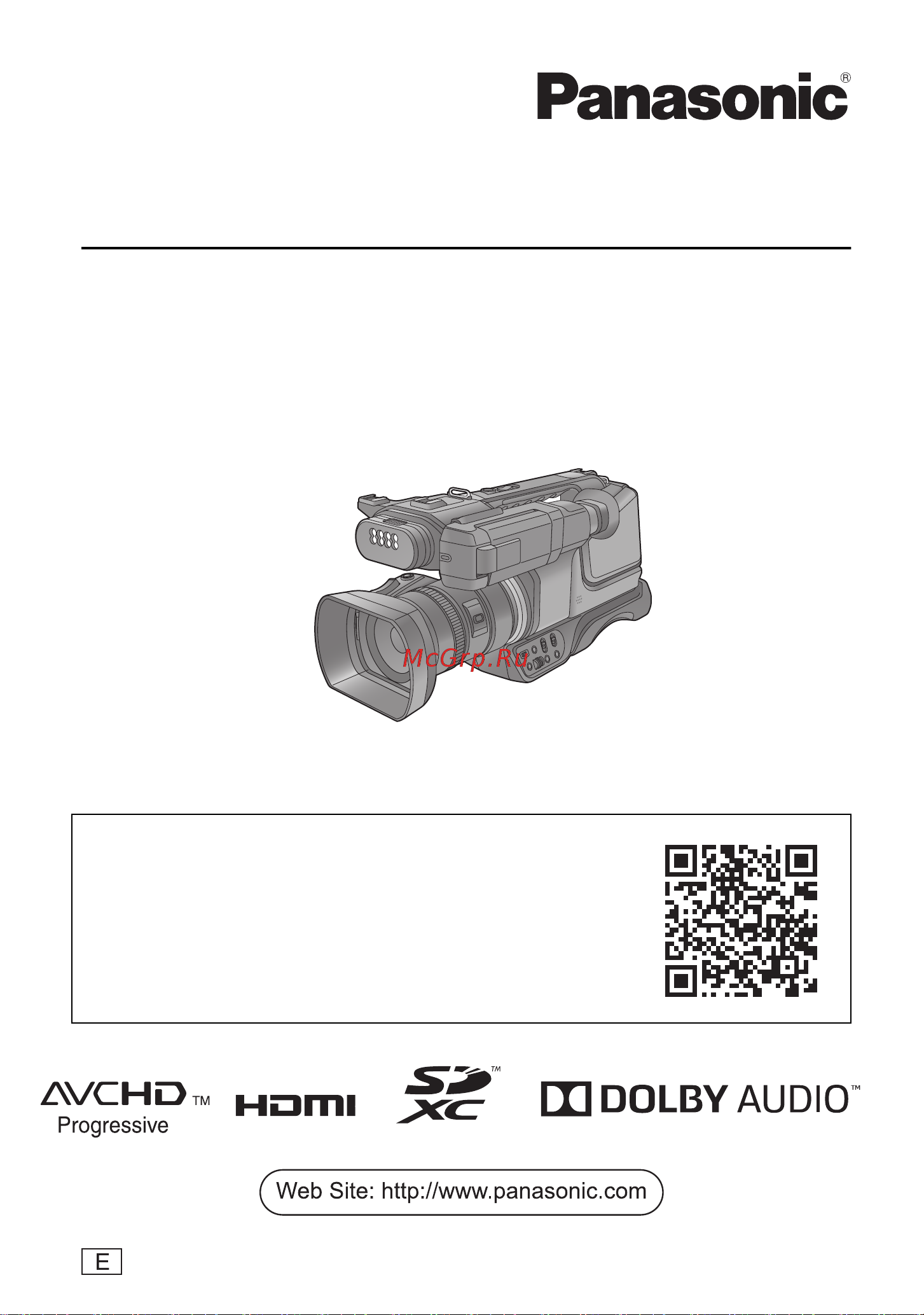 Panasonic HC-MDH3 Руководство по эксплуатации онлайн