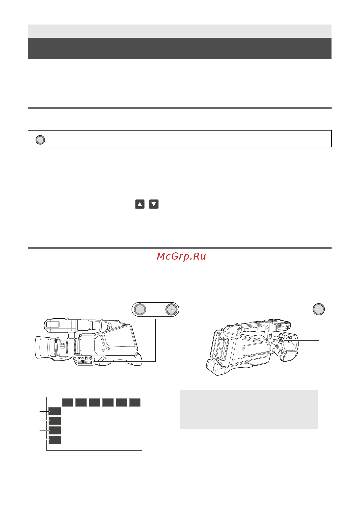 Panasonic HC-MDH3 [35/50] User кнопка
