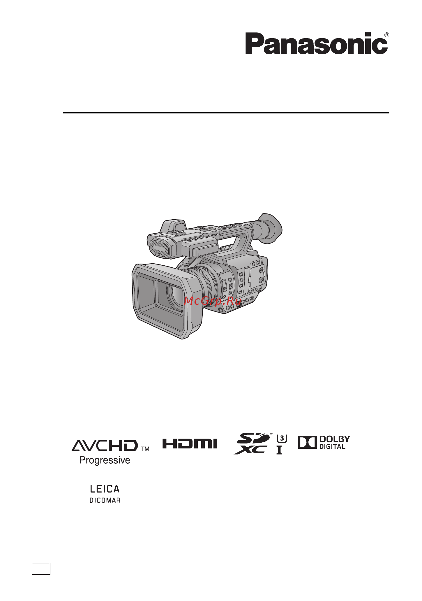 Panasonic HC-X1 Руководство по эксплуатации онлайн