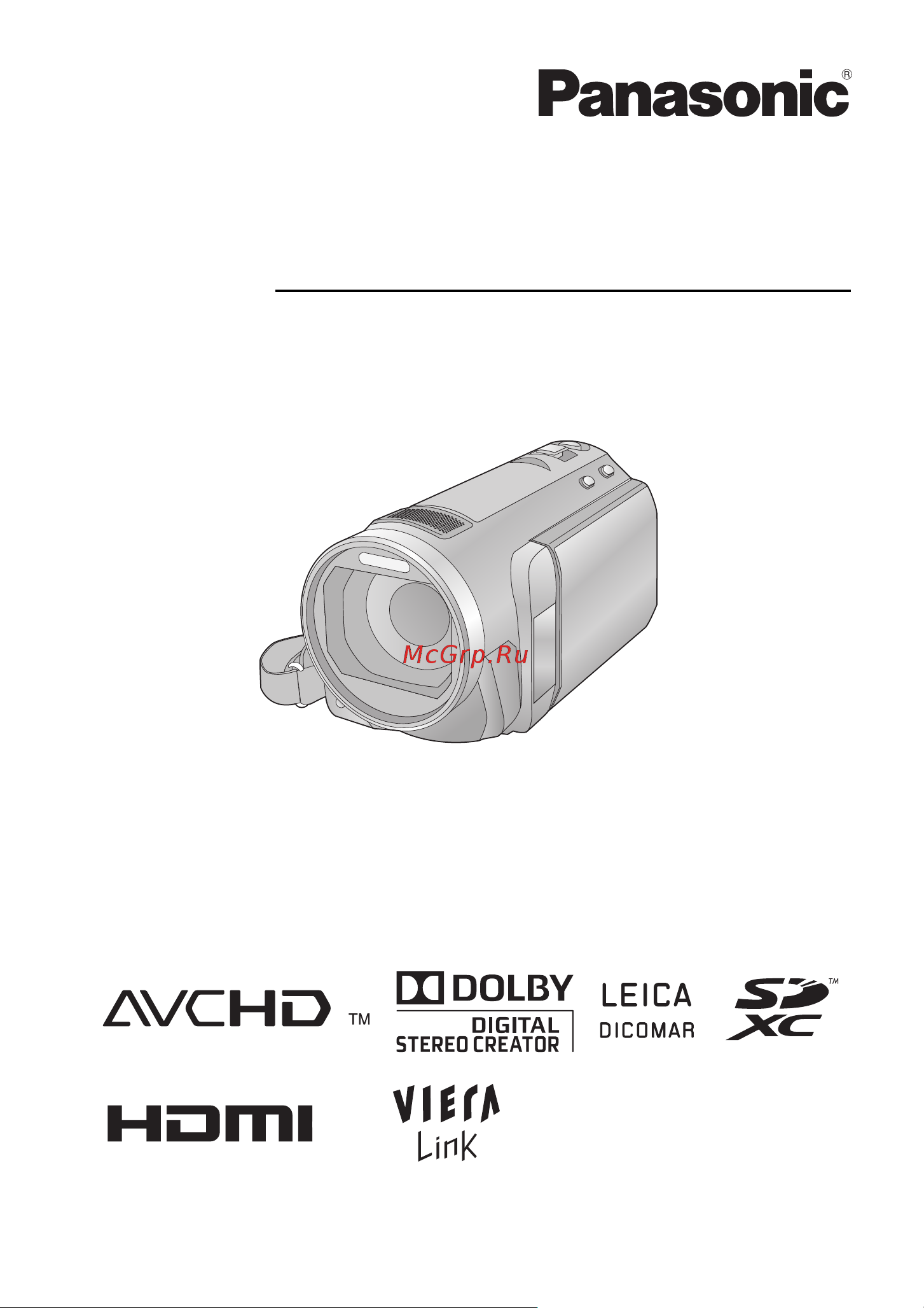 Panasonic HDC-SD600EE Руководство по эксплуатации онлайн