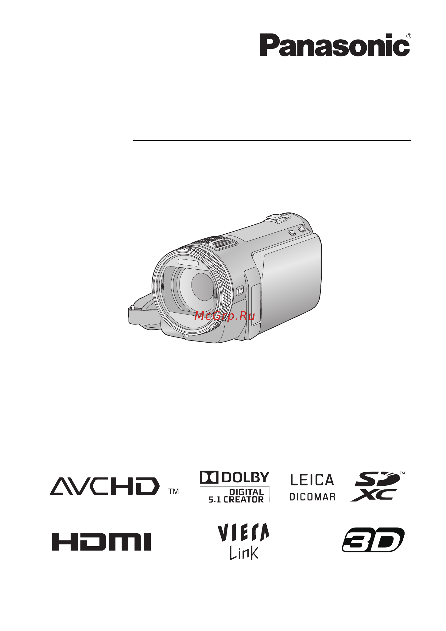 Panasonic HDC-SDT750EE Руководство по эксплуатации онлайн