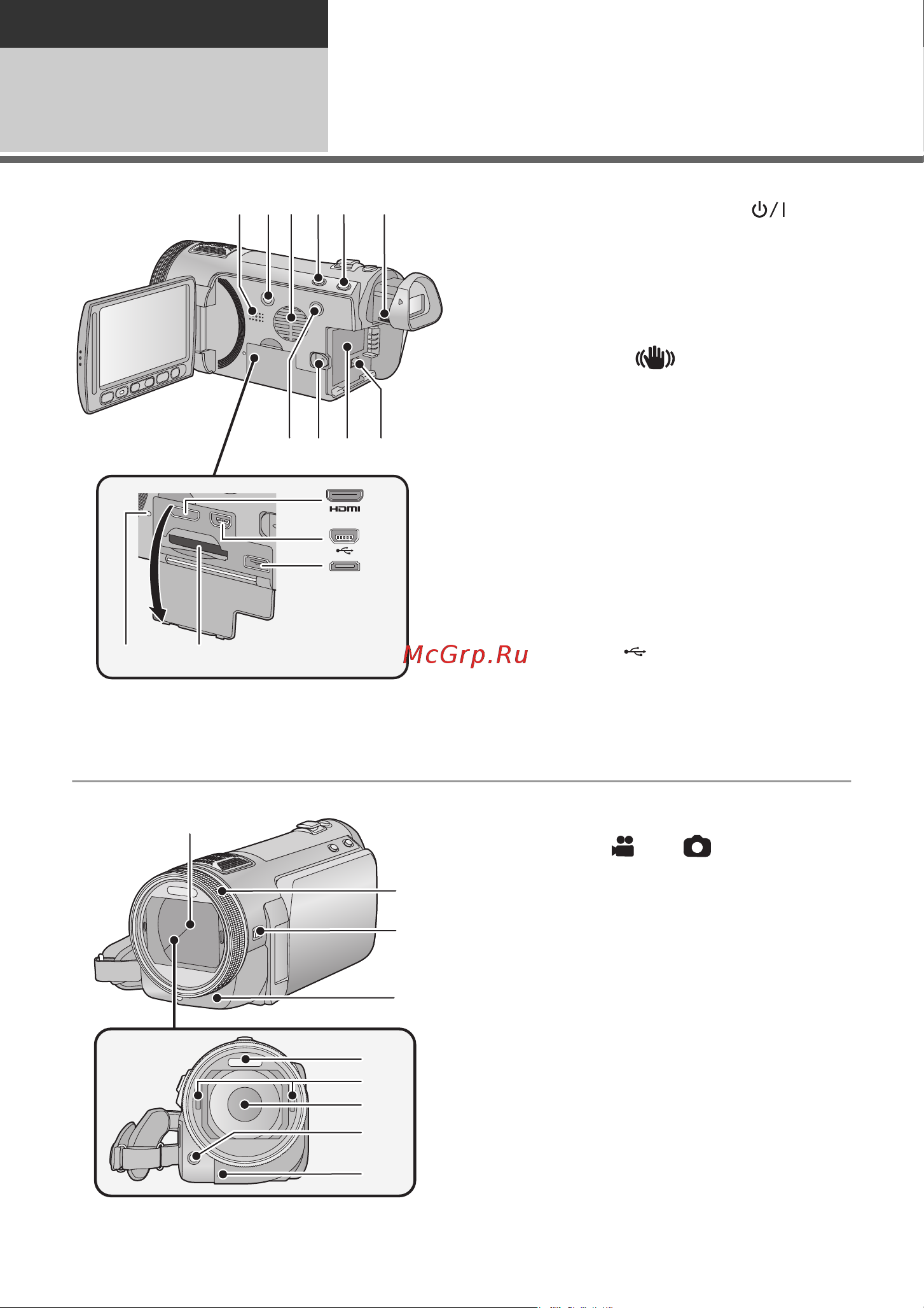 Panasonic HDC-SDT750EE Руководство по эксплуатации онлайн [8/160] 699248