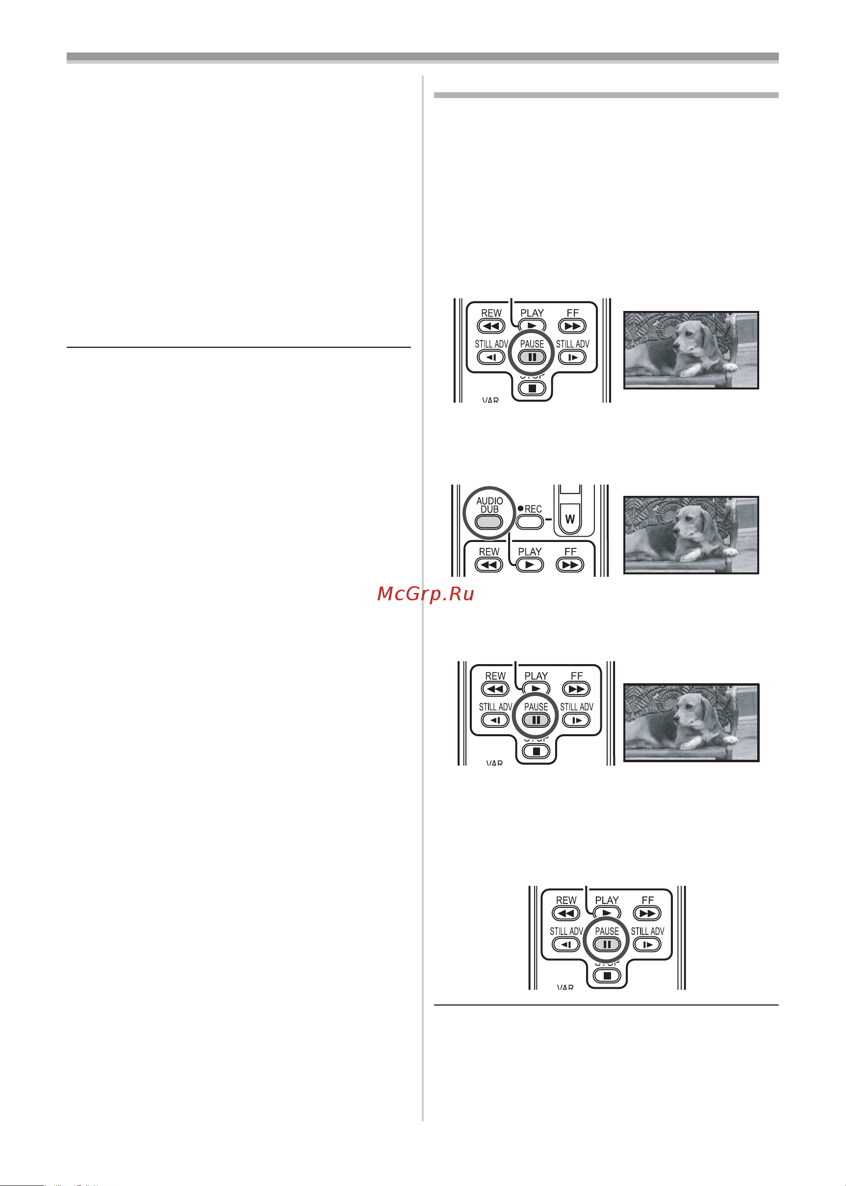 Panasonic NV-GS330EE [51/180] Дублирование звука