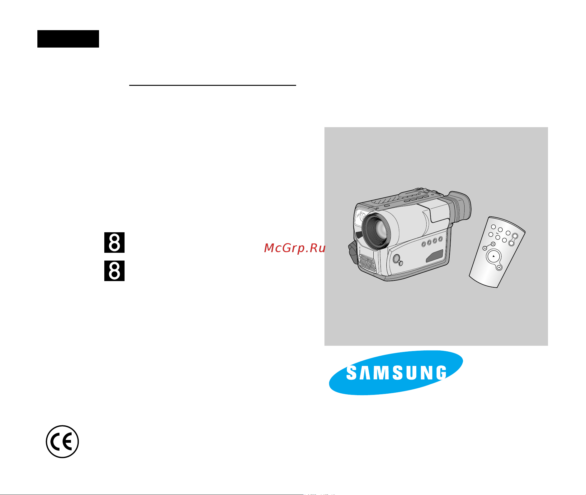 Samsung VP-W80(U) Руководство по эксплуатации онлайн