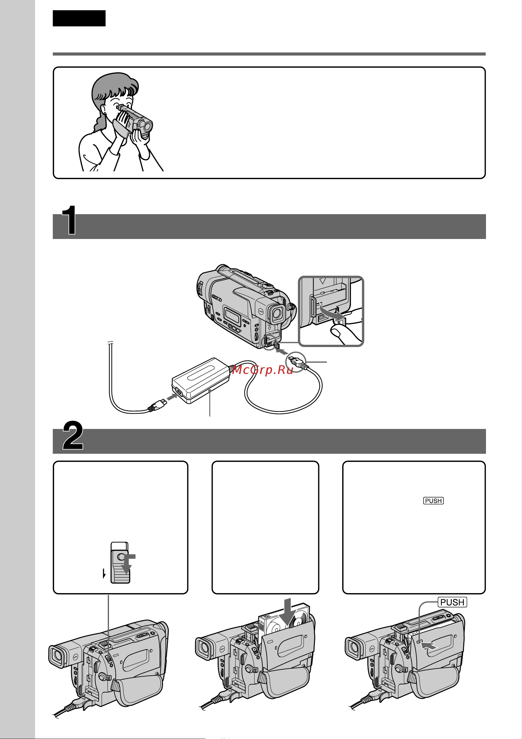 Sony CCD-TR717E [6/116] Quick start guide