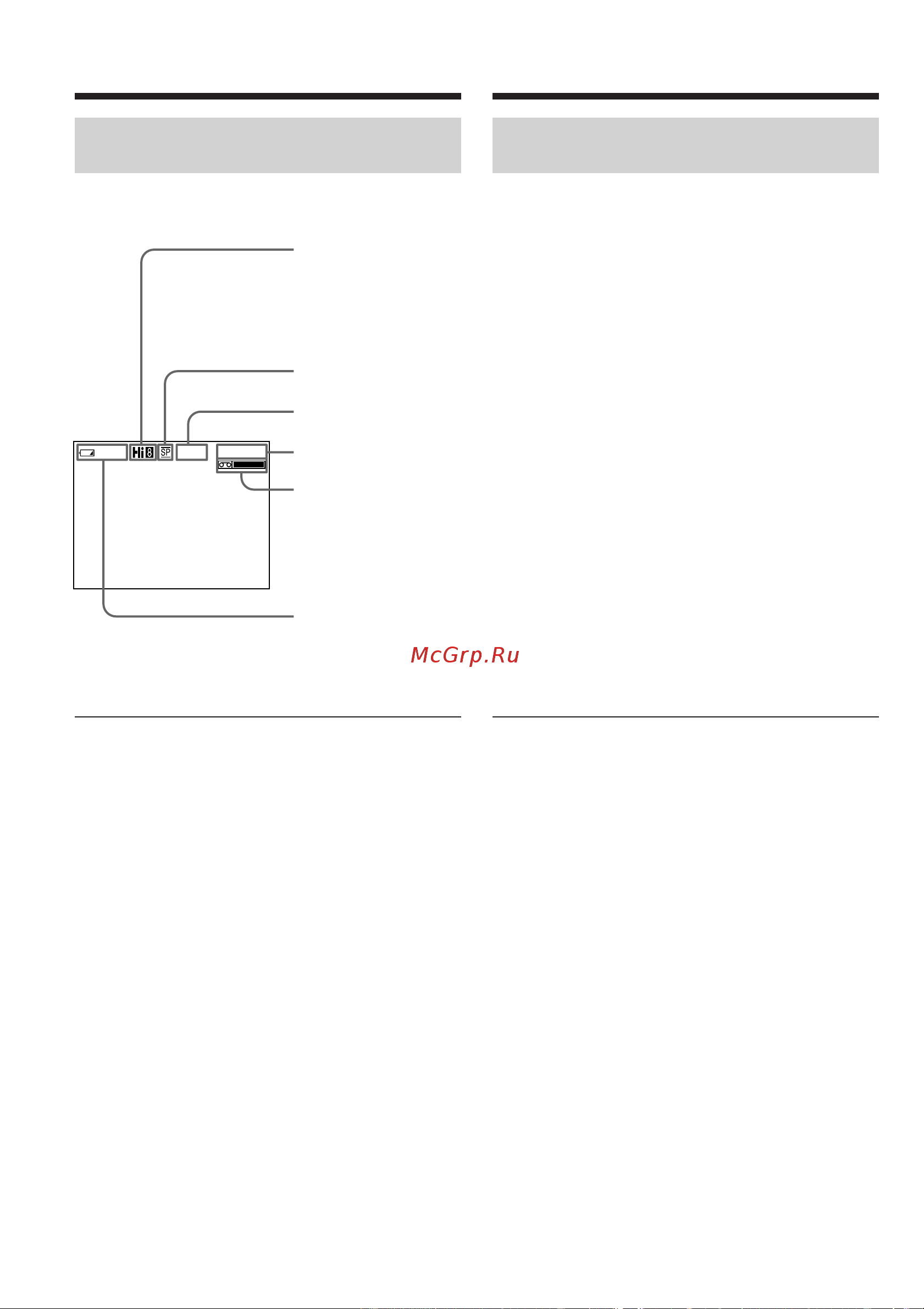 Sony CCD-TRV78E [32/124] Индикаторы отображаемые в режиме записи