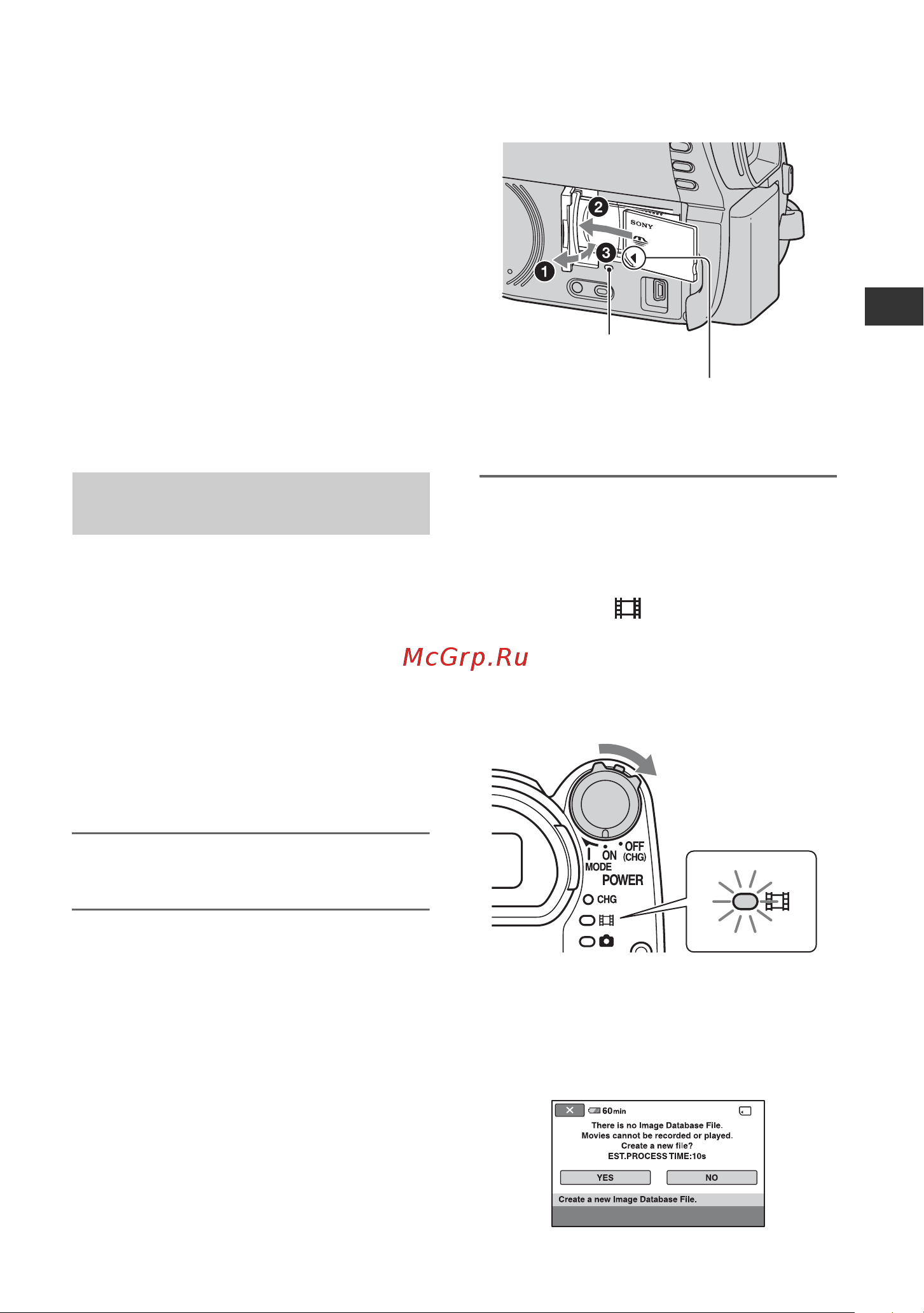 Sony DCR-DVD850E [189/303] Встановлення картки memory stick pro duo