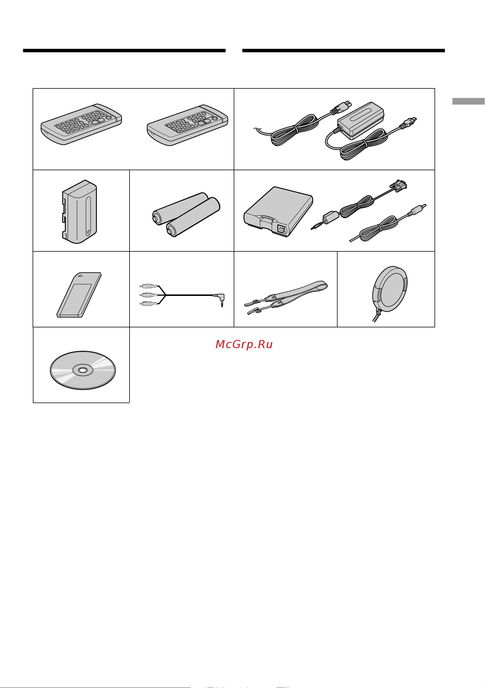 Sony DCR-TRV8E [5/180] Checking supplied accessories
