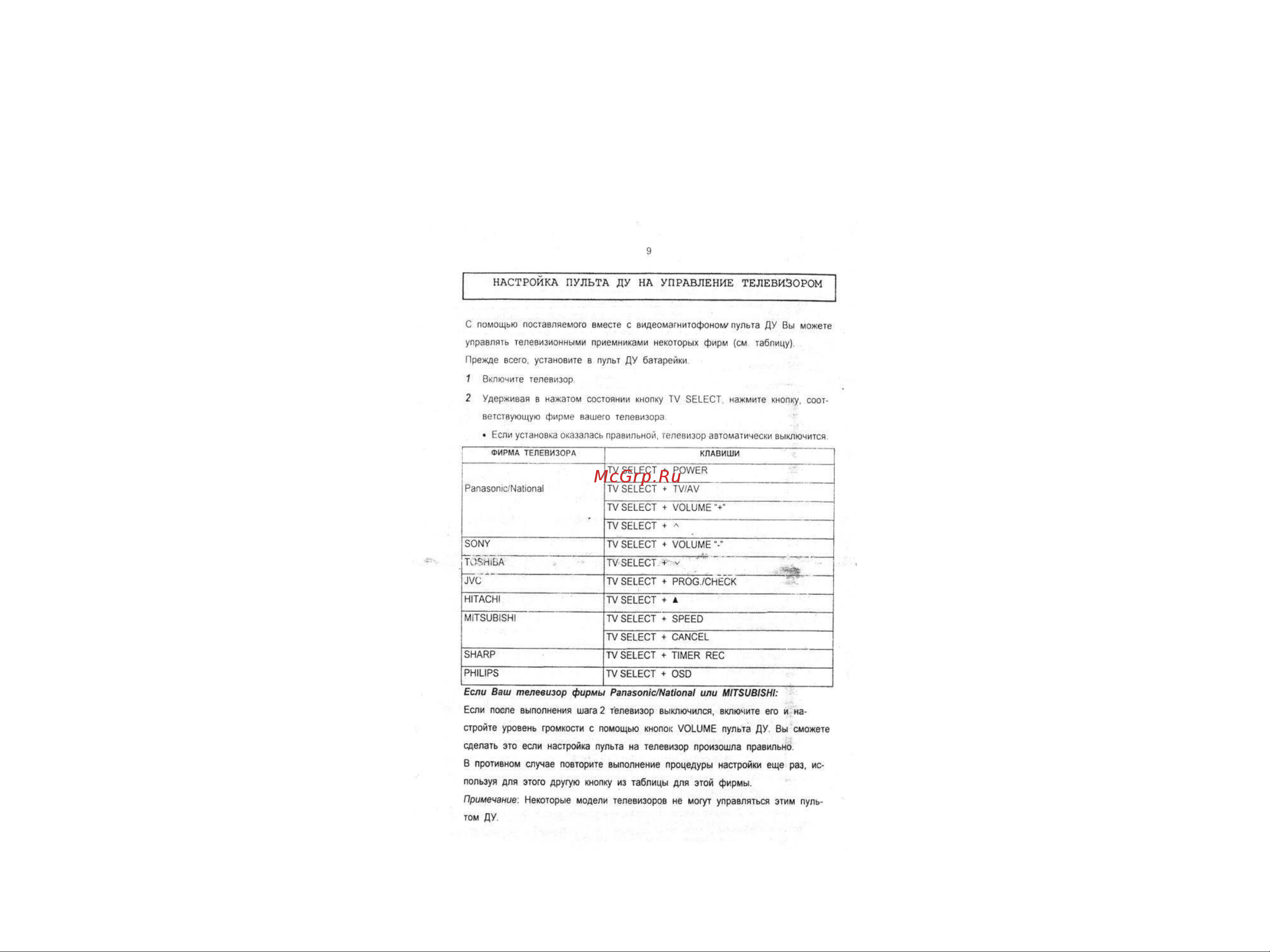 Panasonic NV-HD750AM Руководство по эксплуатации онлайн [9/31] 699620