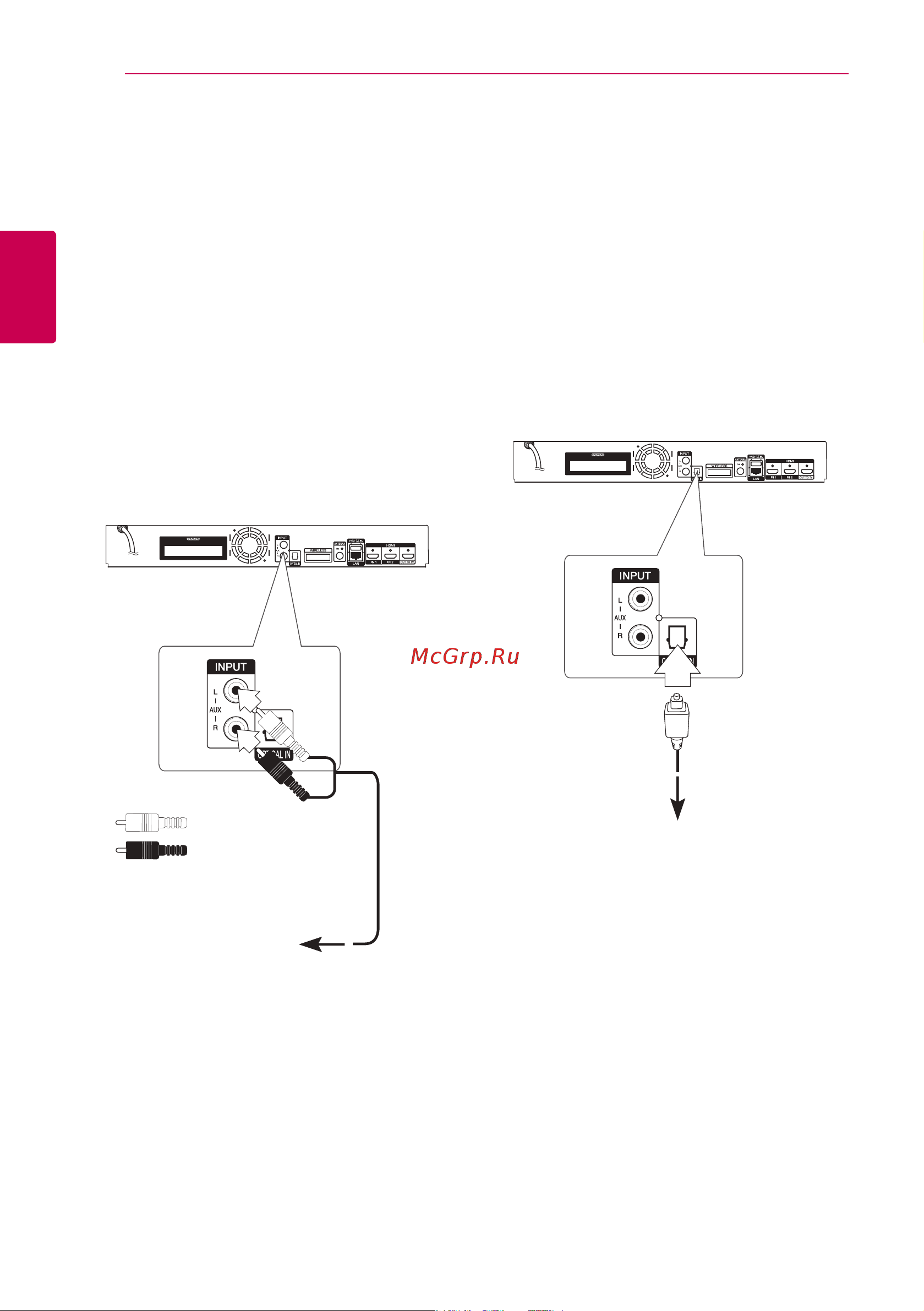 LG BH9430PW [18/82] Подключение внешних устройств