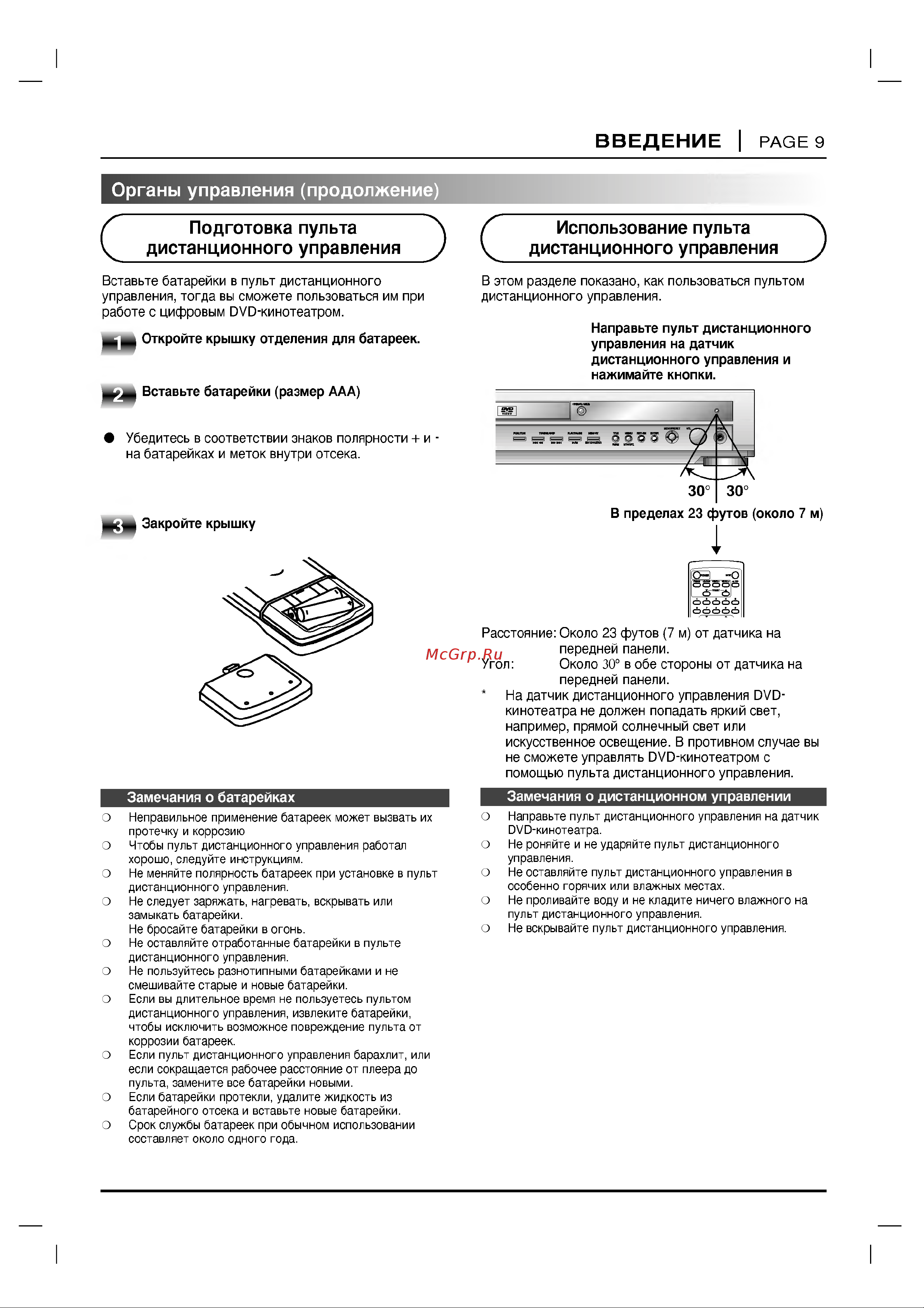 LG DA-3500 Руководство по эксплуатации онлайн [9/30] 699687