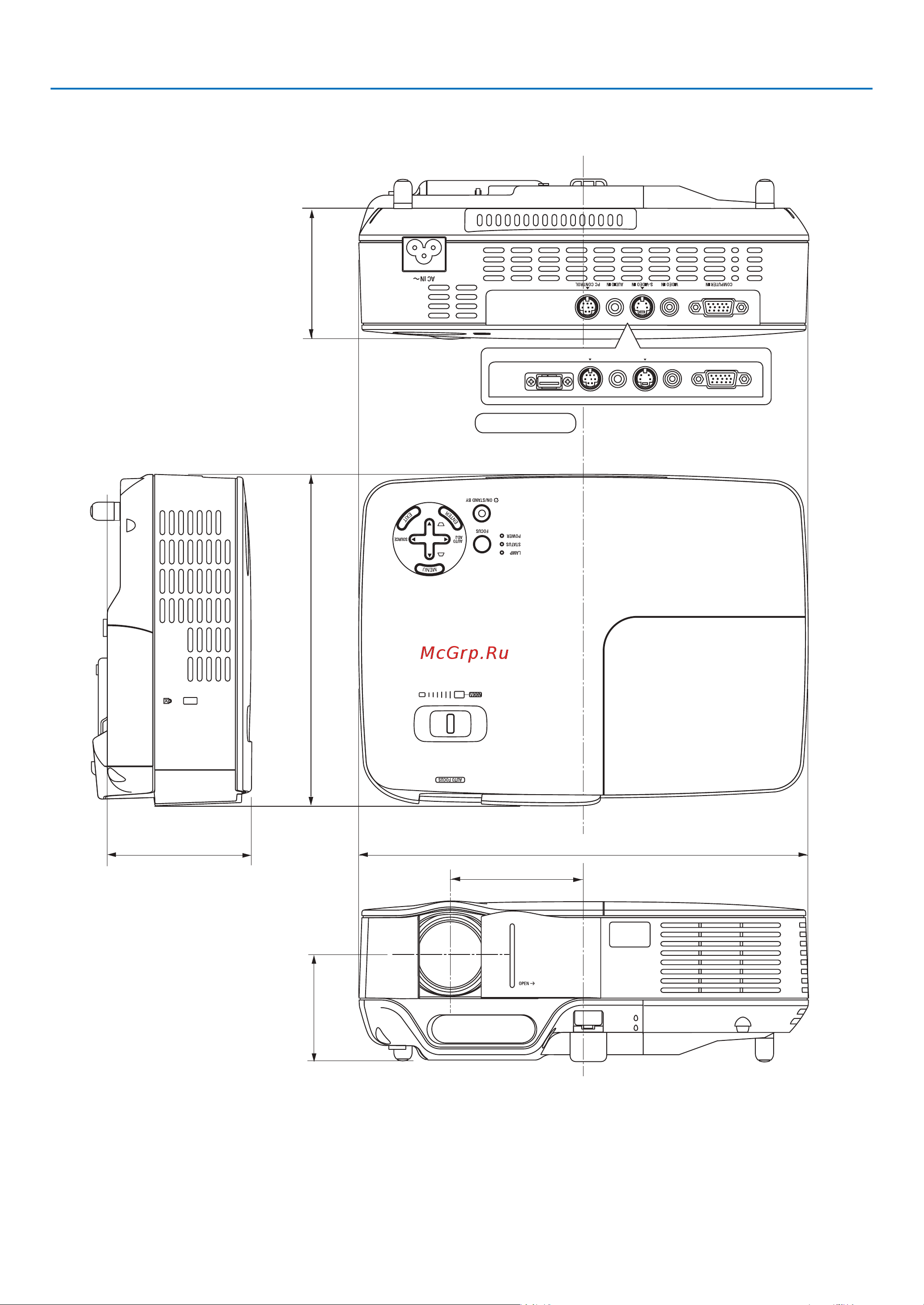 Nec NP54G [97/107] 3 габариты корпуса