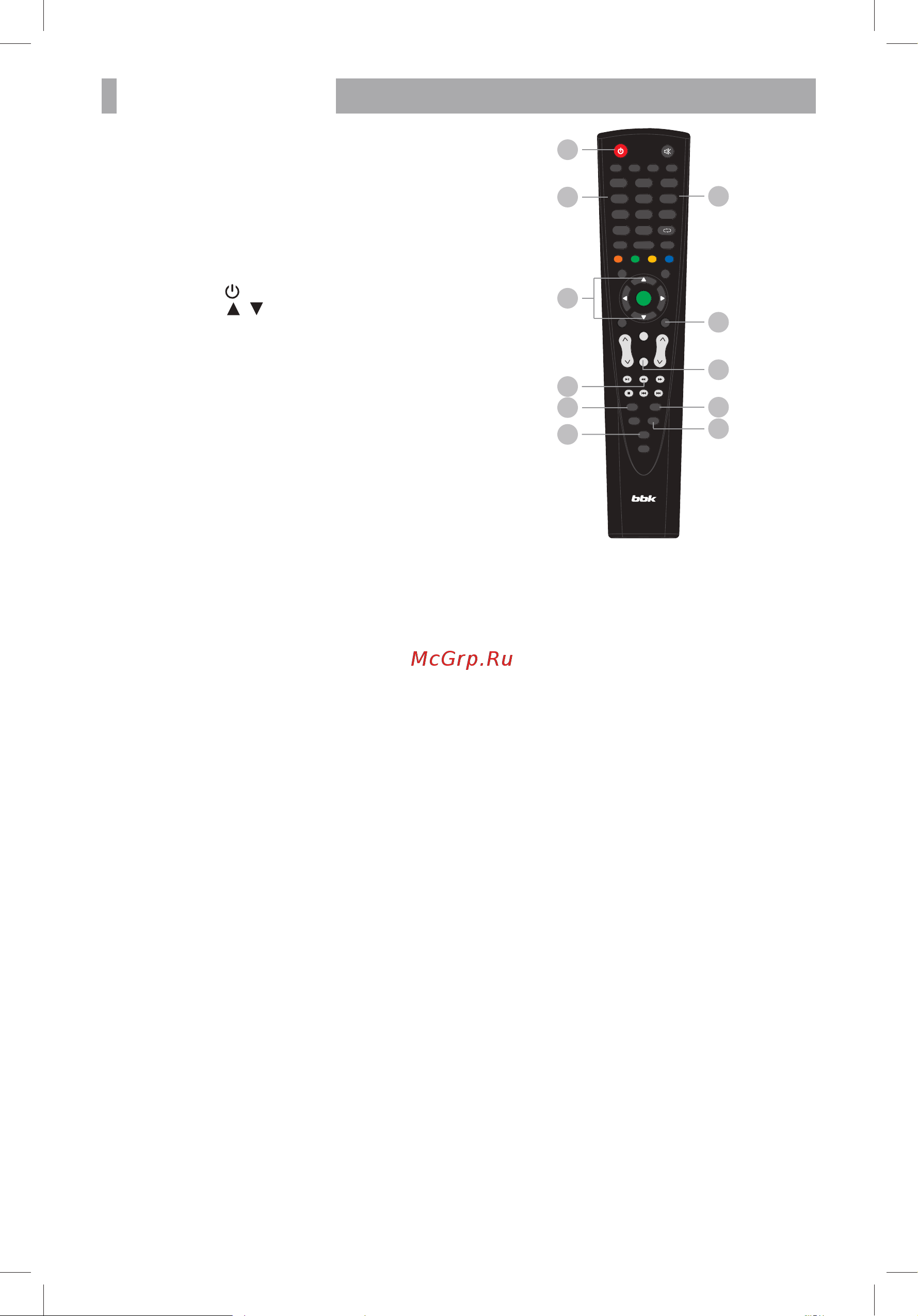 BBK LED2296F [13/32] Основные операции 11