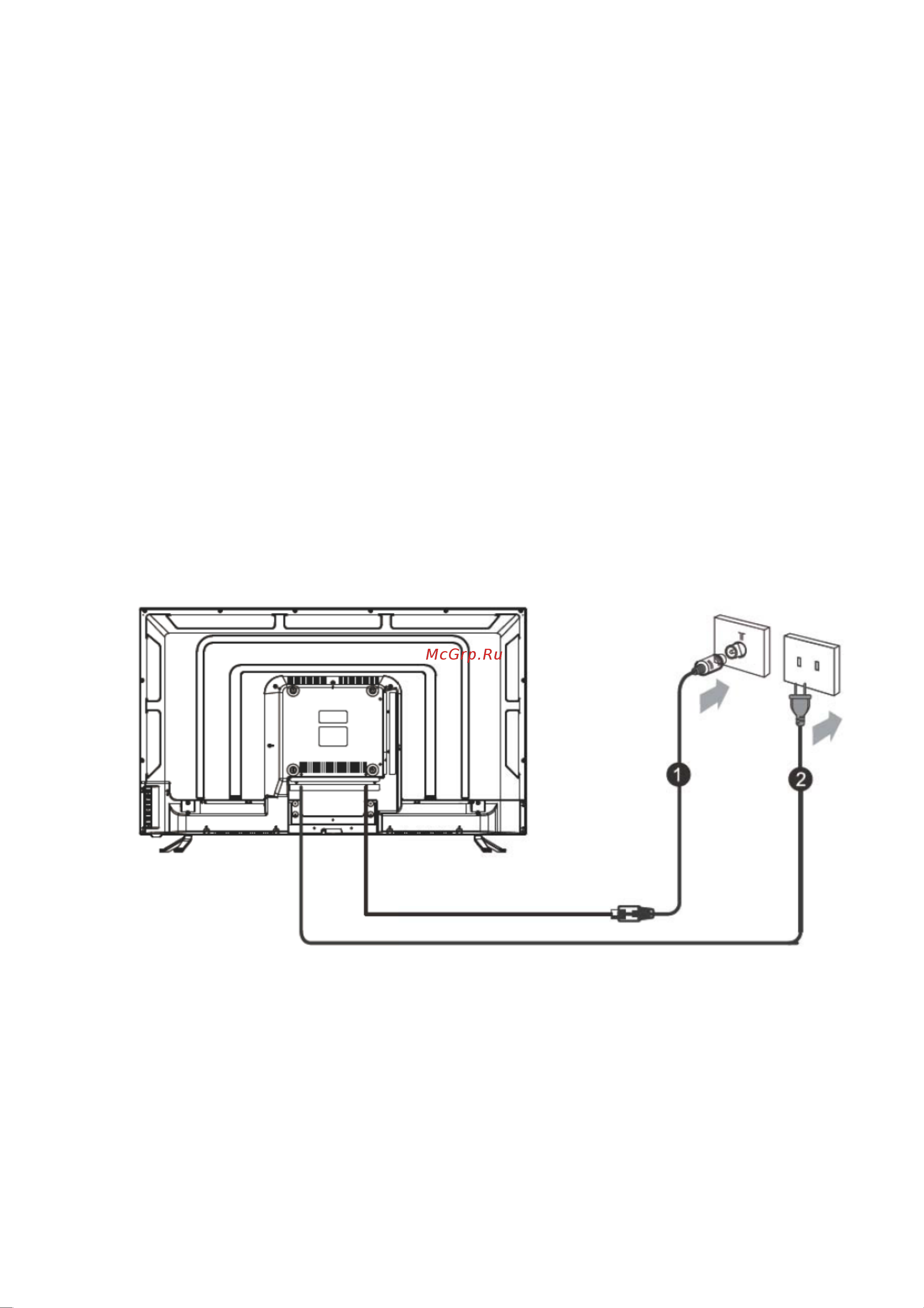 Harper 42F650T2S [6/40] Подключение антенны и сетевое подключение