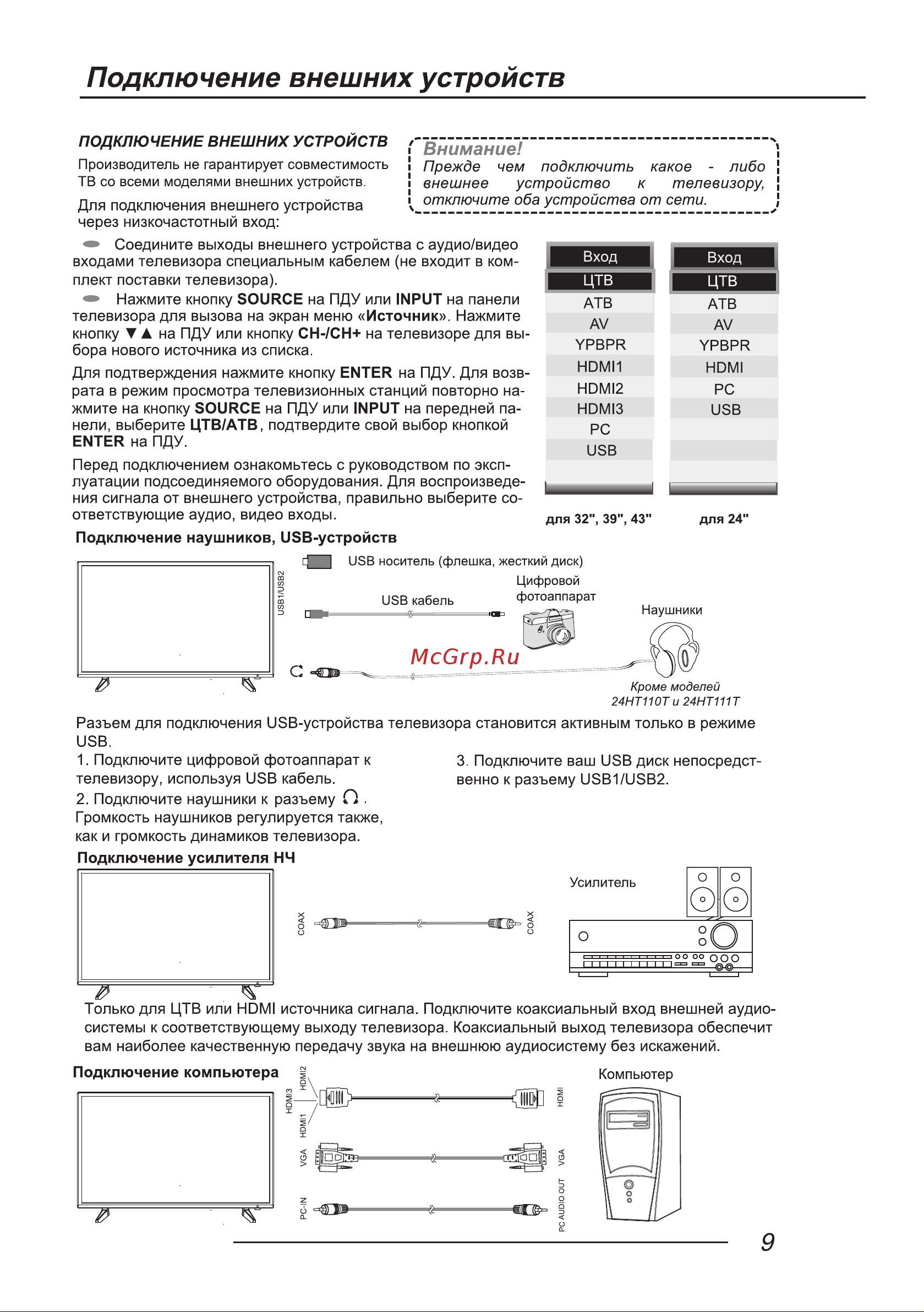 LEFF 24H111T Руководство по эксплуатации онлайн [11/40] 700751