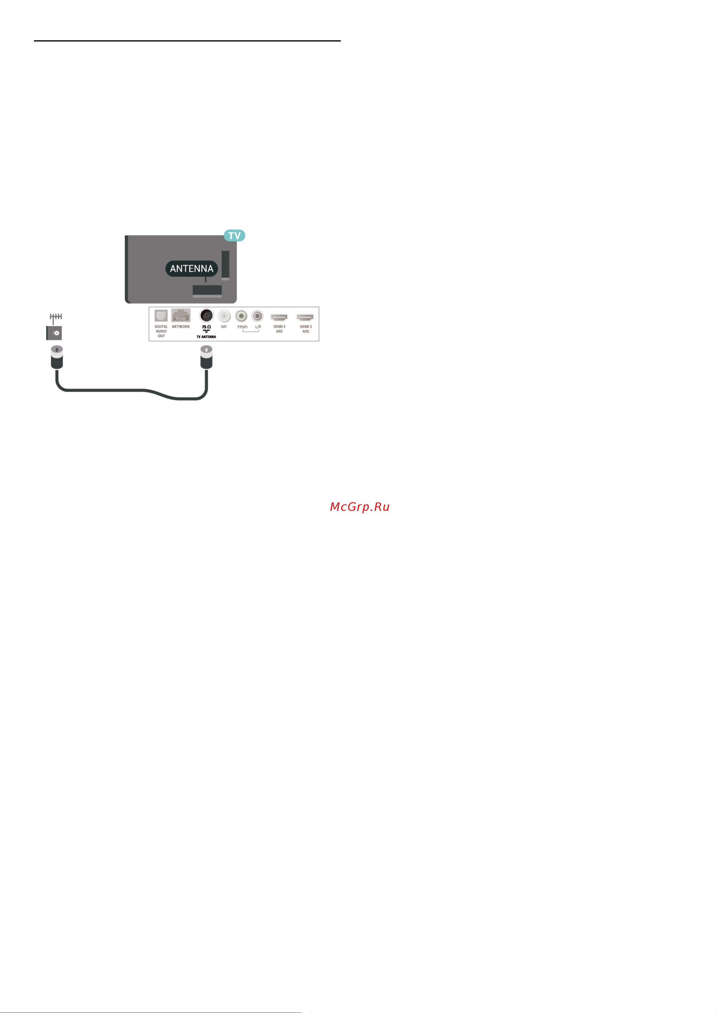Philips 55POS9002 [5/92] Антенный кабель