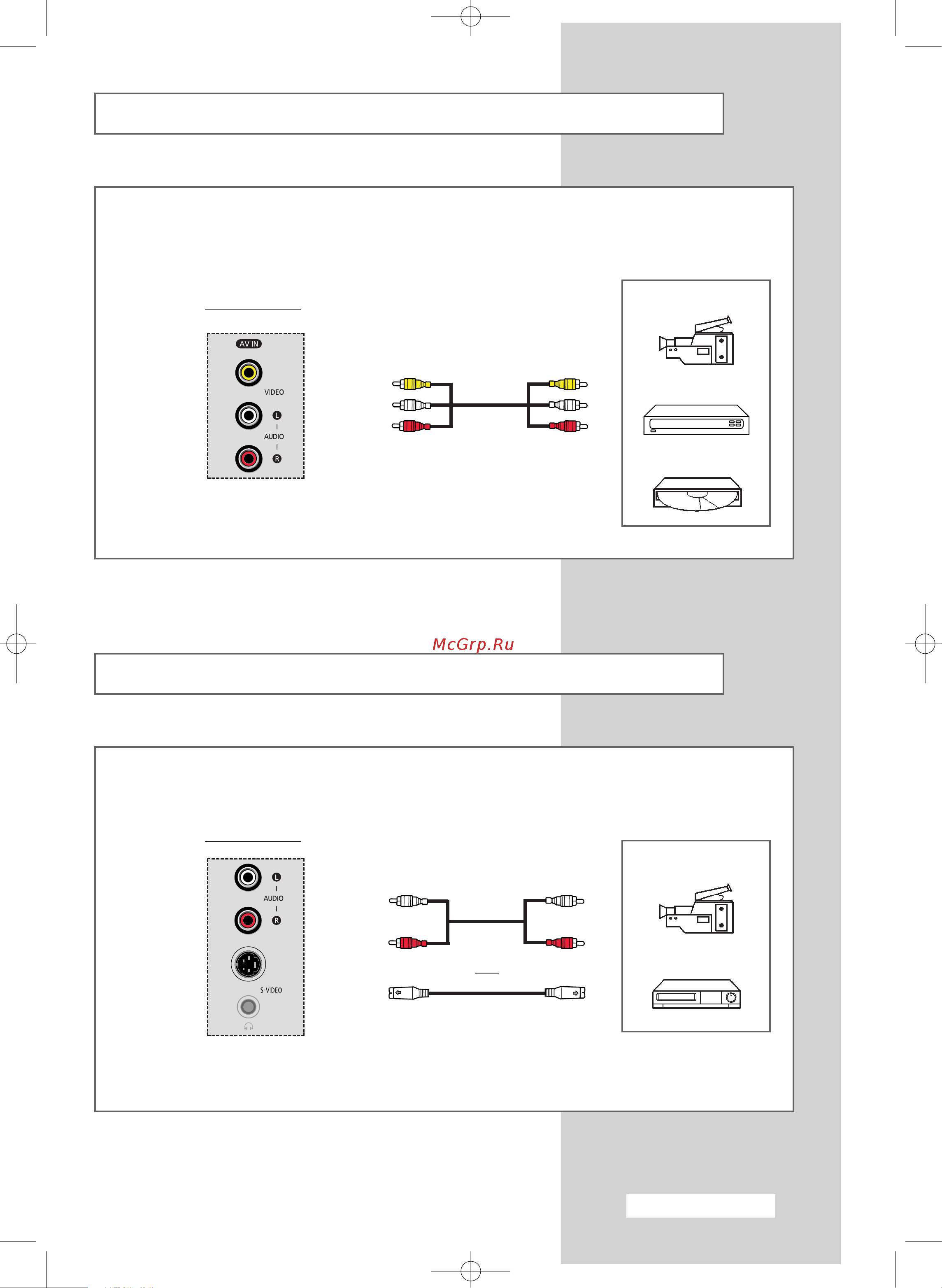 Samsung LW-46G15 W [59/72] Connecting to the rca input