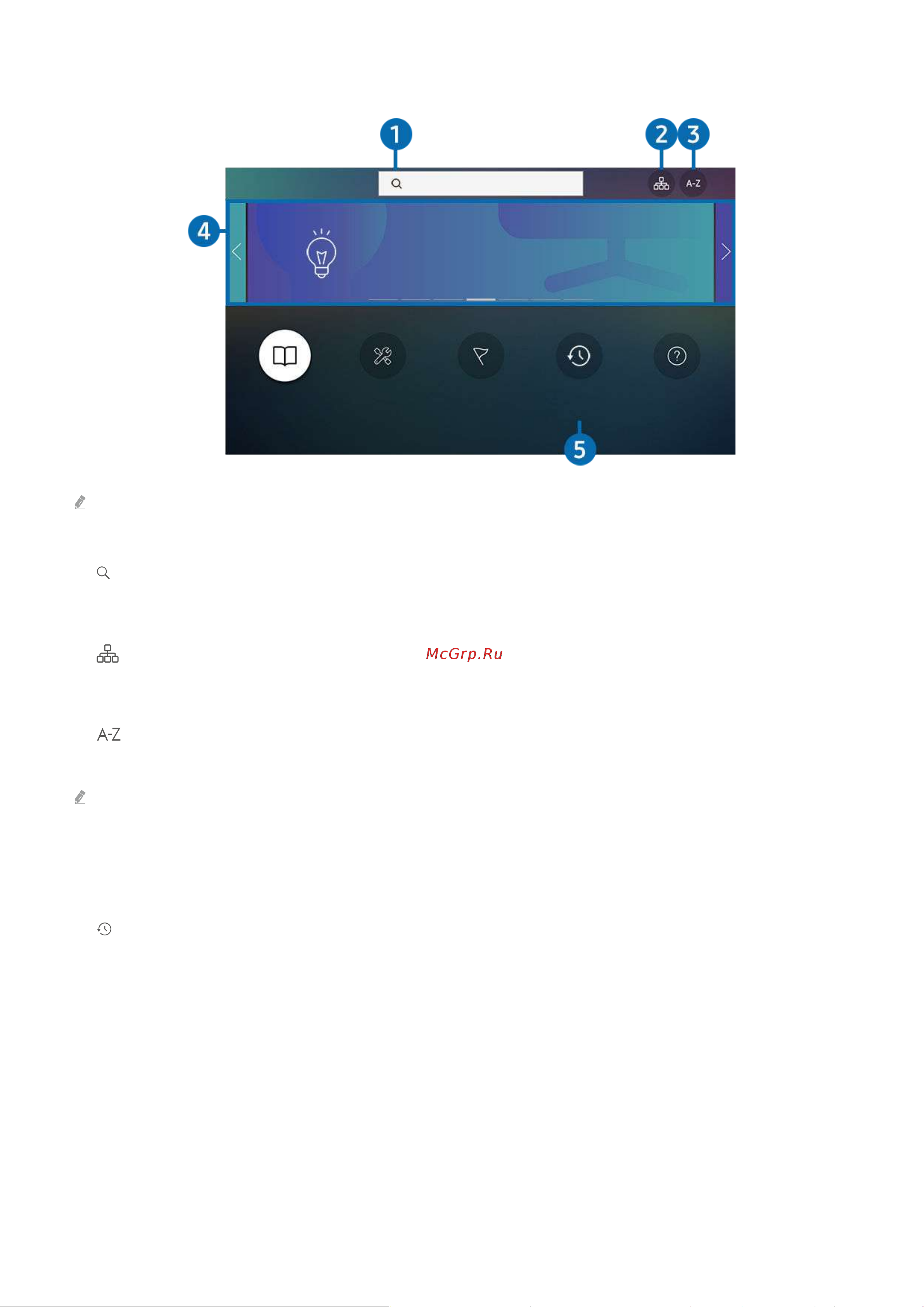 Samsung QE85Q80TAU [94/272] Функции кнопок в e manual
