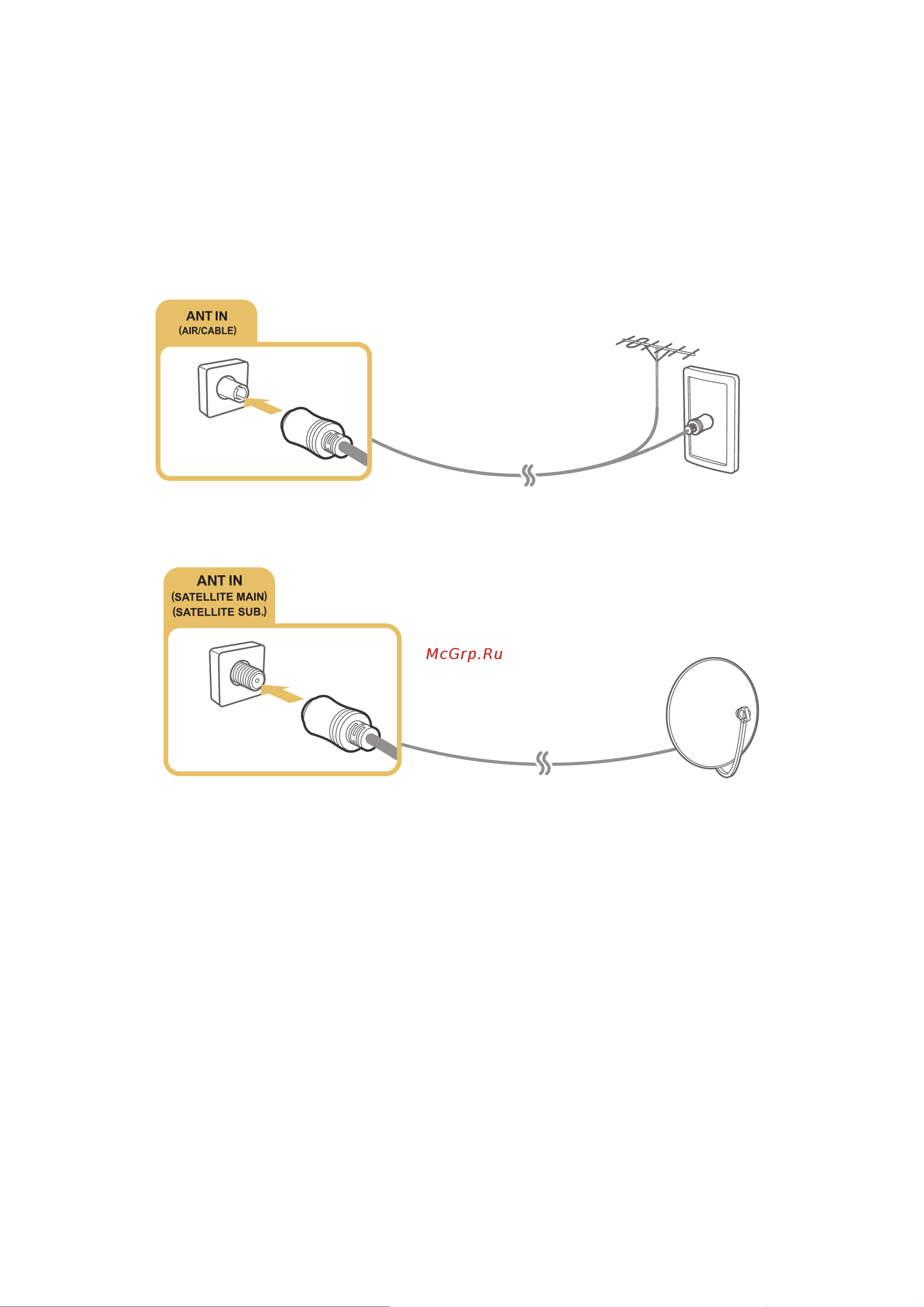 Samsung UE40J5530AU [32/192] Подключение антенны антенна
