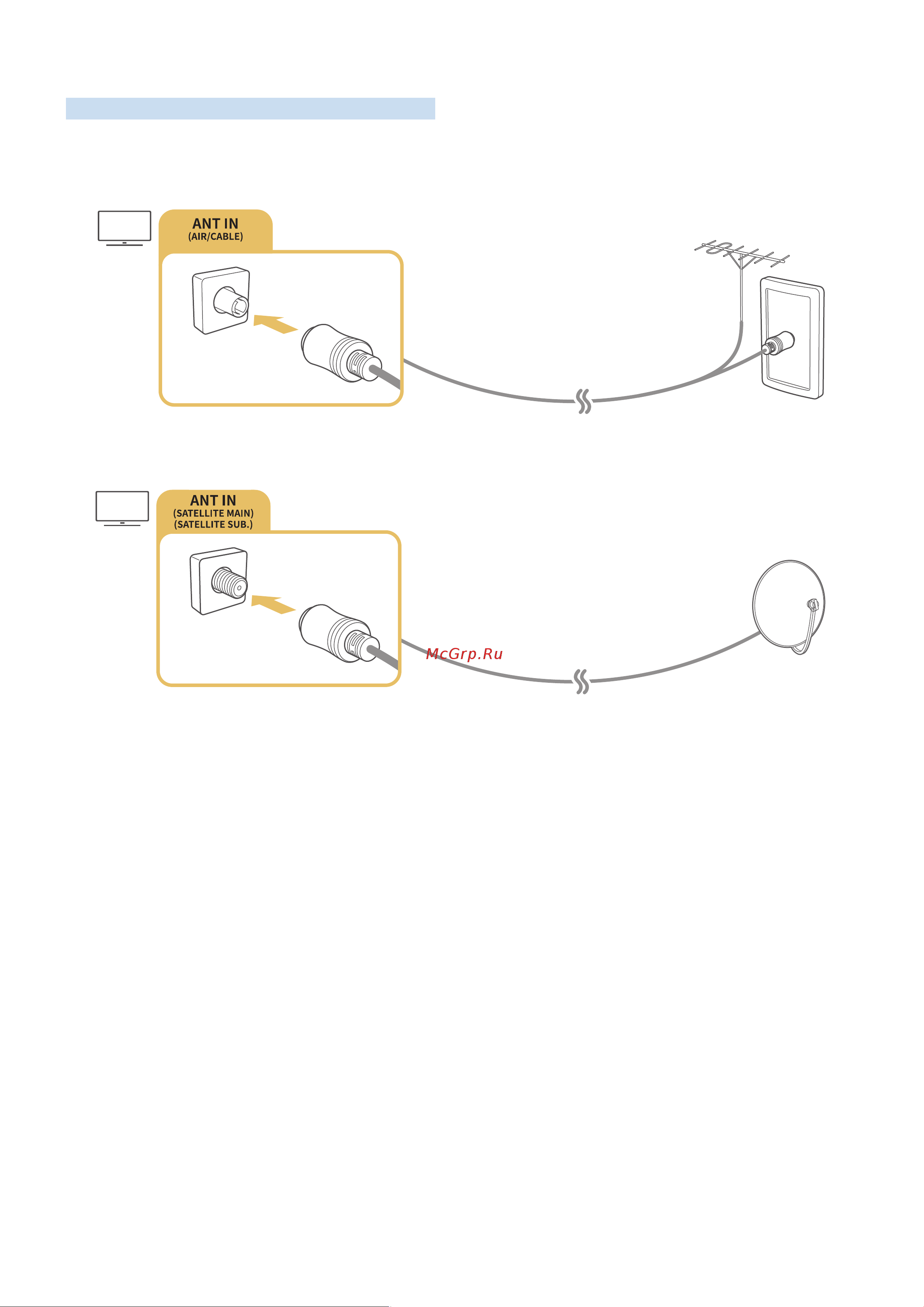 Samsung UE60KU6000U [24/132] Подключение антенны антенна