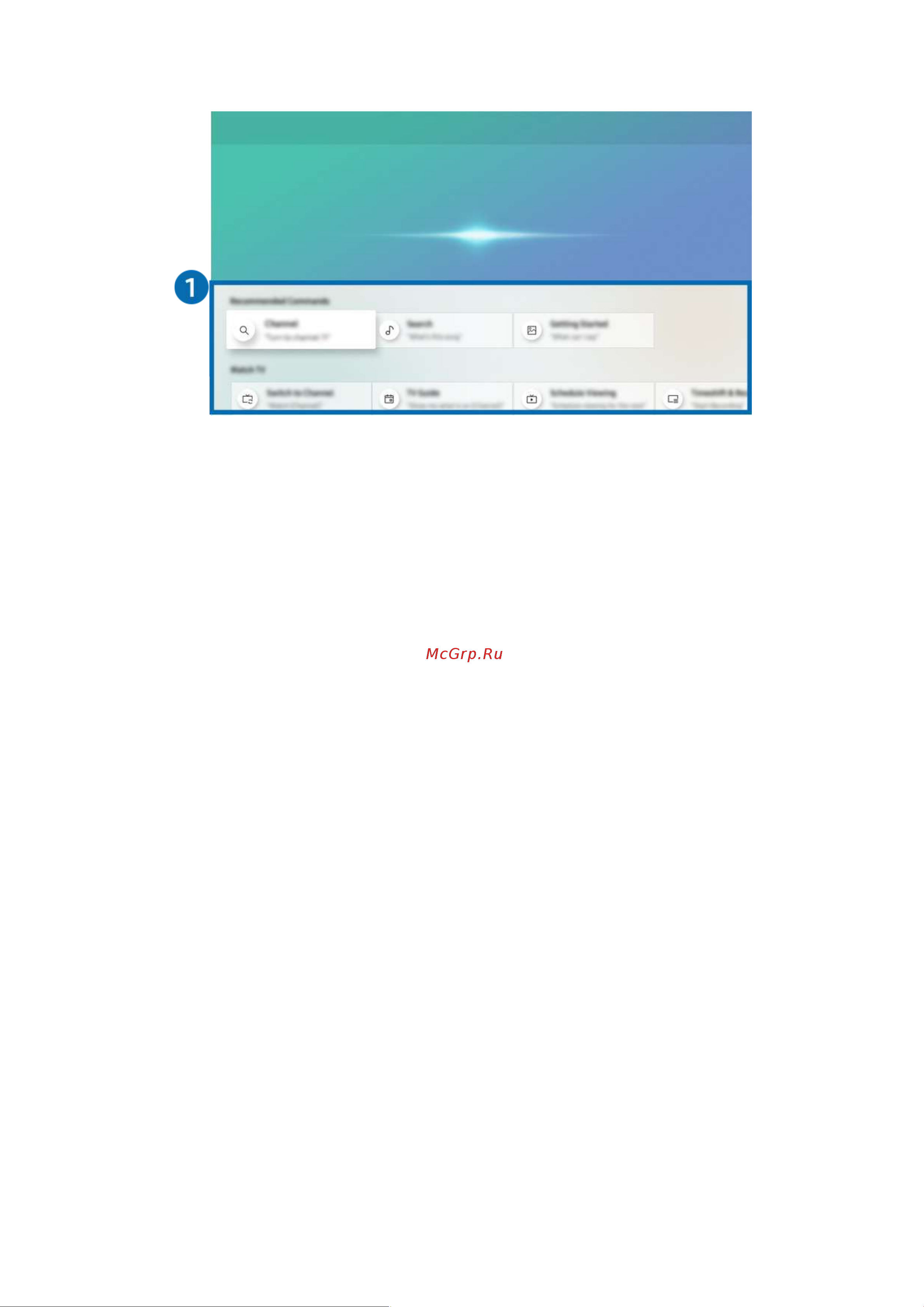 Samsung UE65NU7440U [104/217] Основные сведения о гид по голосовым командам
