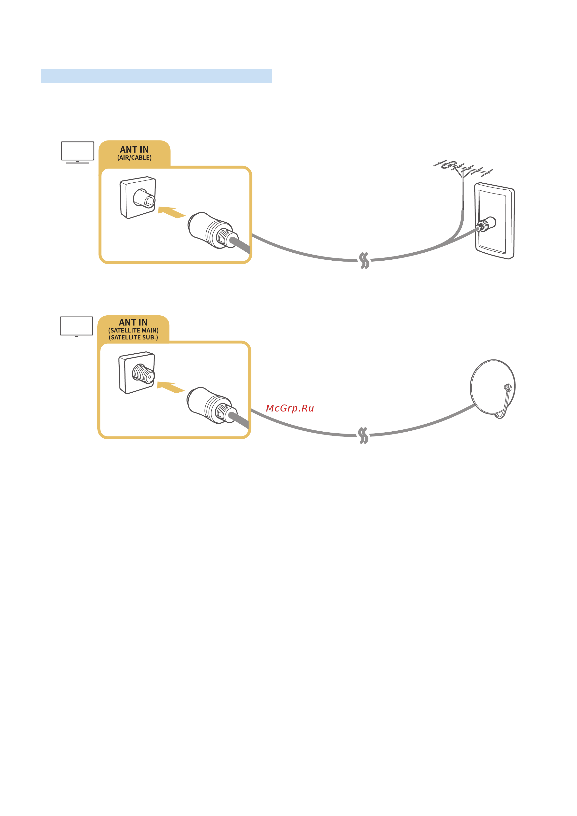 Samsung UE65NU7450U [43/217] Подключение антенны антенна